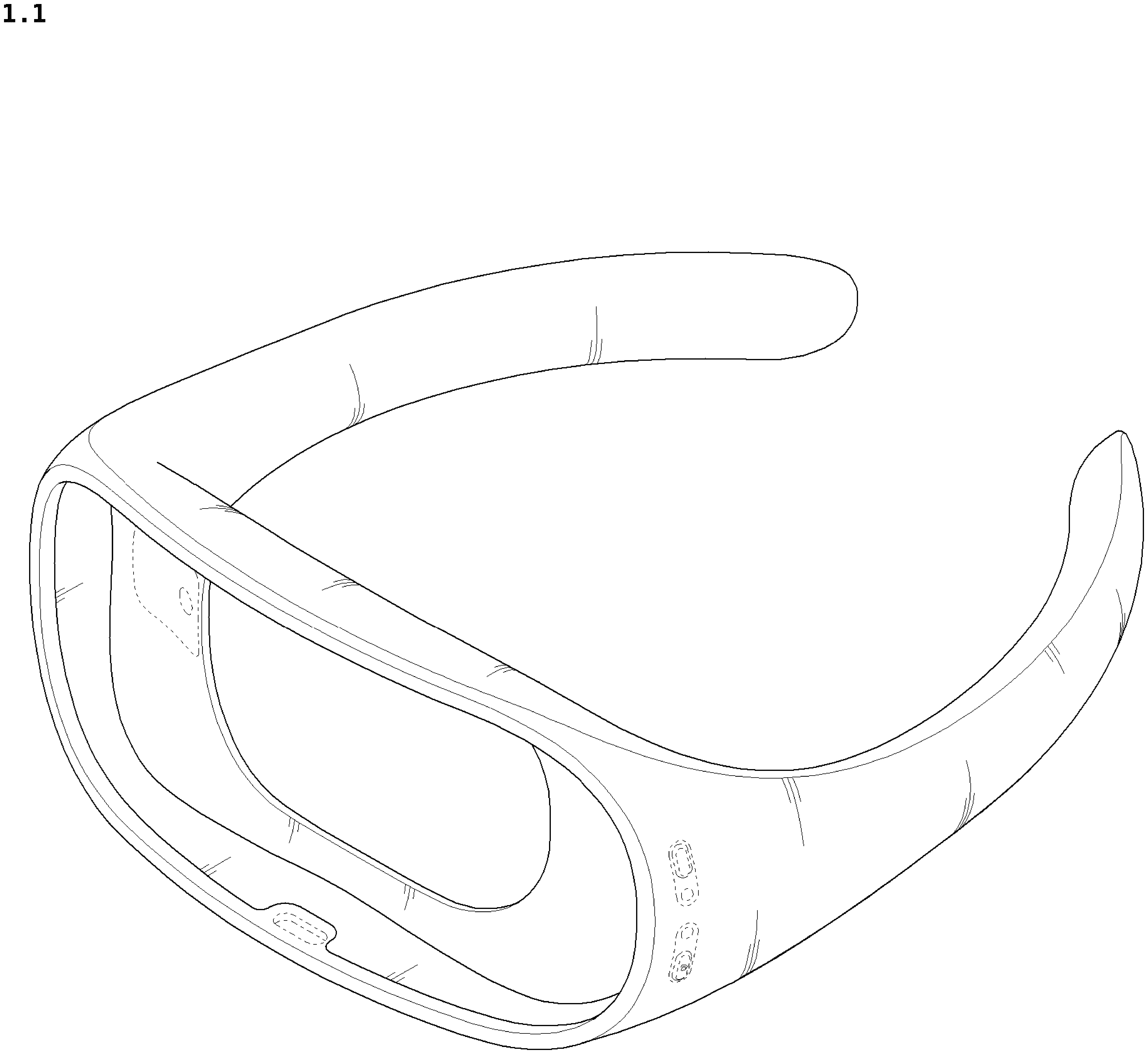 Patent USD1076038 — Neckband for wearable air conditioner — Figure 1