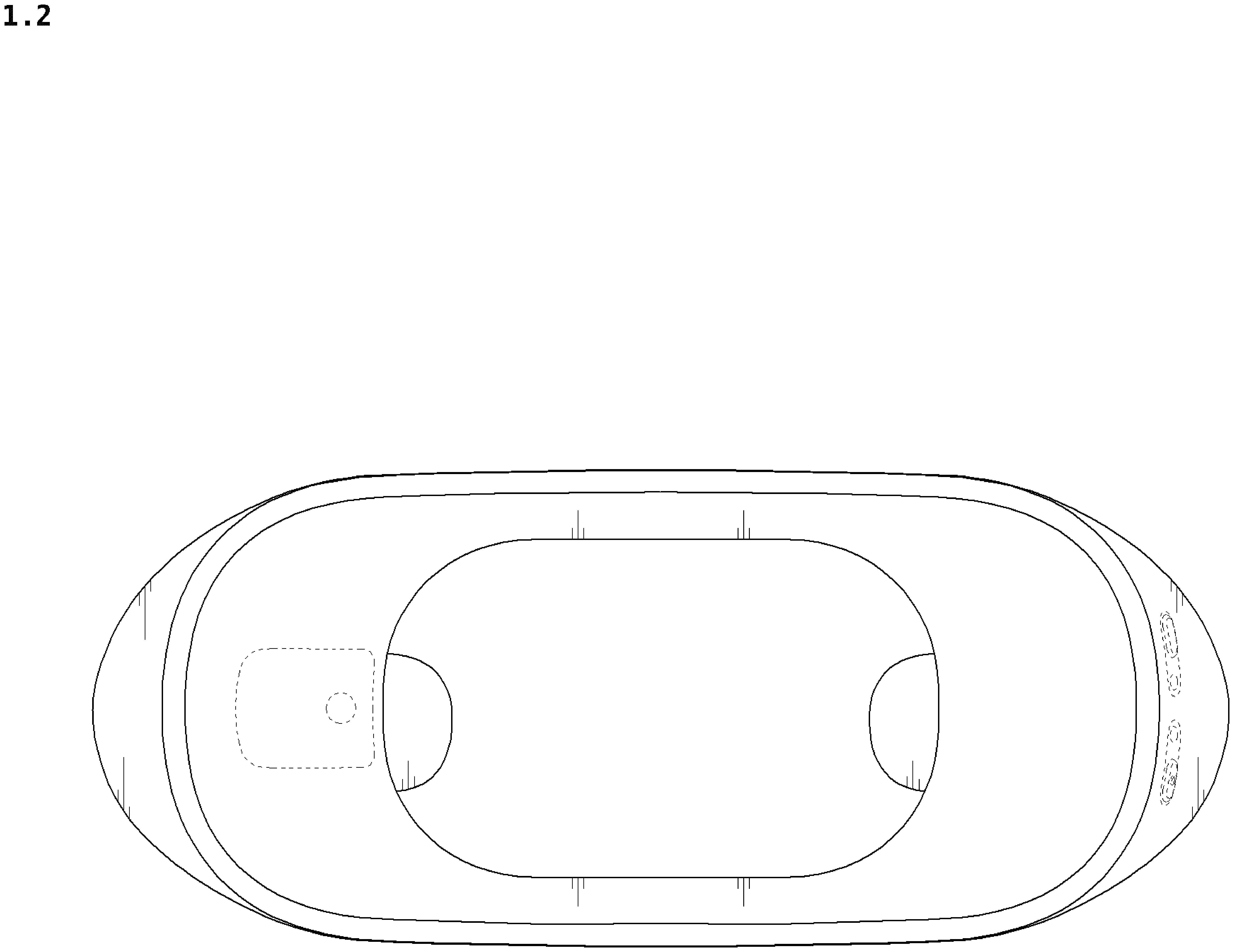 Patent USD1076038 Figure 2 – Neckband for wearable air conditioner