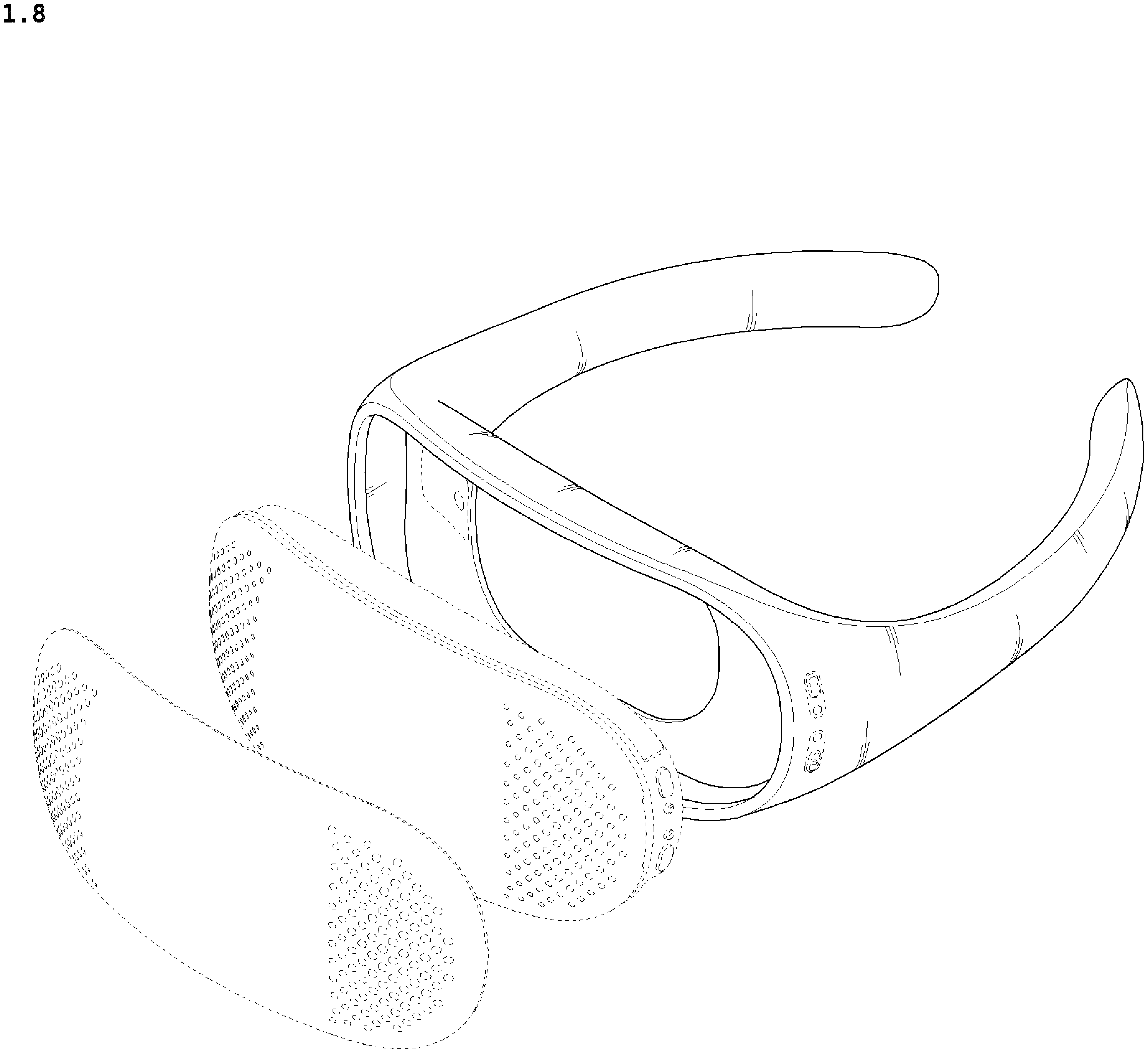 Patent USD1076038 Figure 8 – Neckband for wearable air conditioner