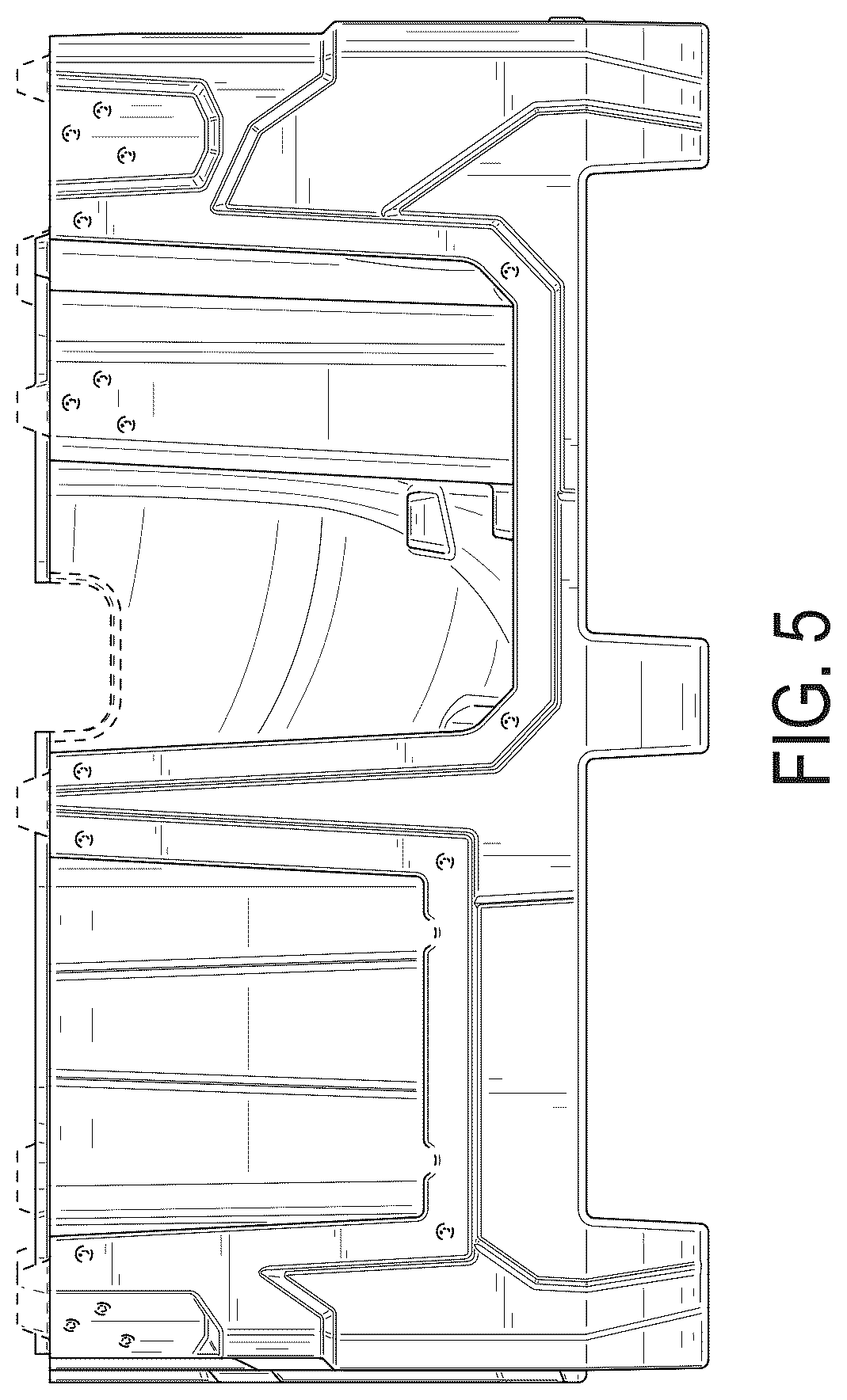 Patent USD1076043 Figure 5 – Ruggedized environmental control unit base