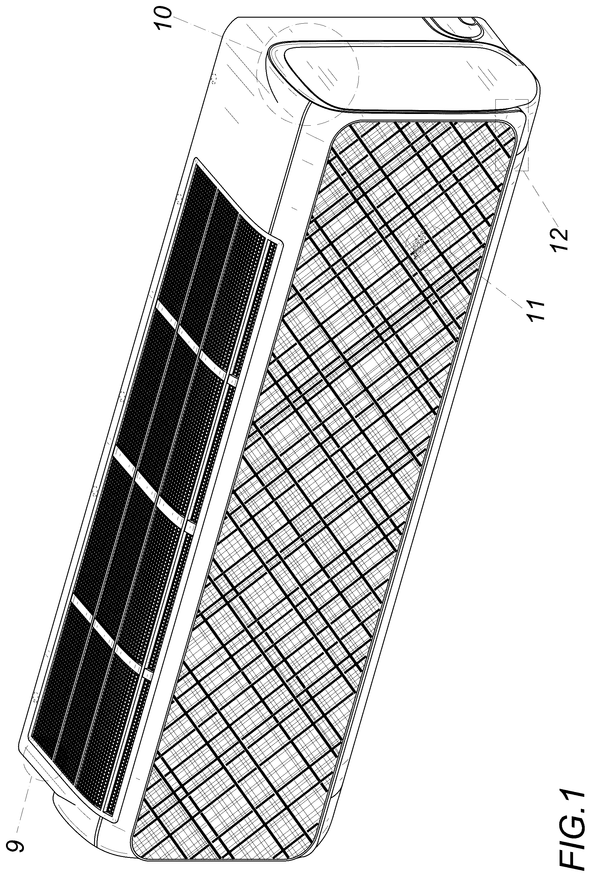 Patent USD1076044 Figure 1 – Air conditioner
