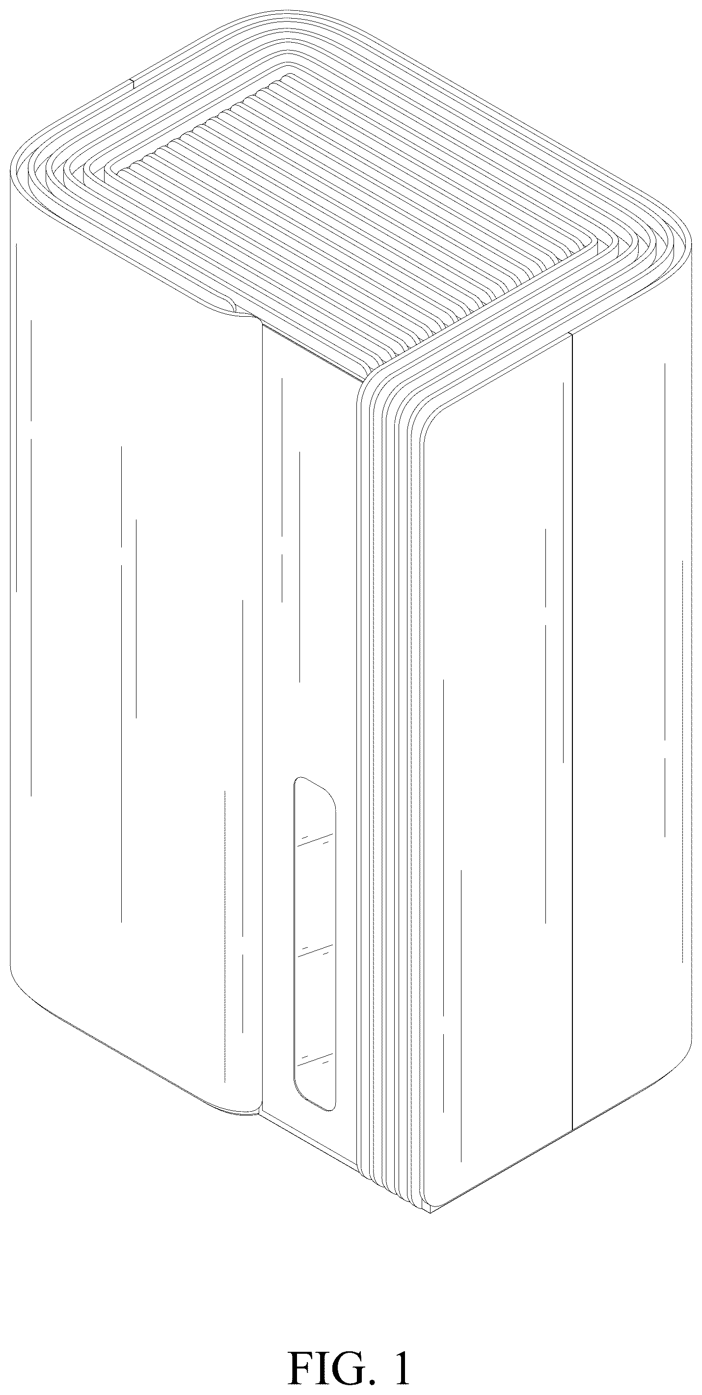 Patent USD1076045 Figure 1 – Dehumidifier