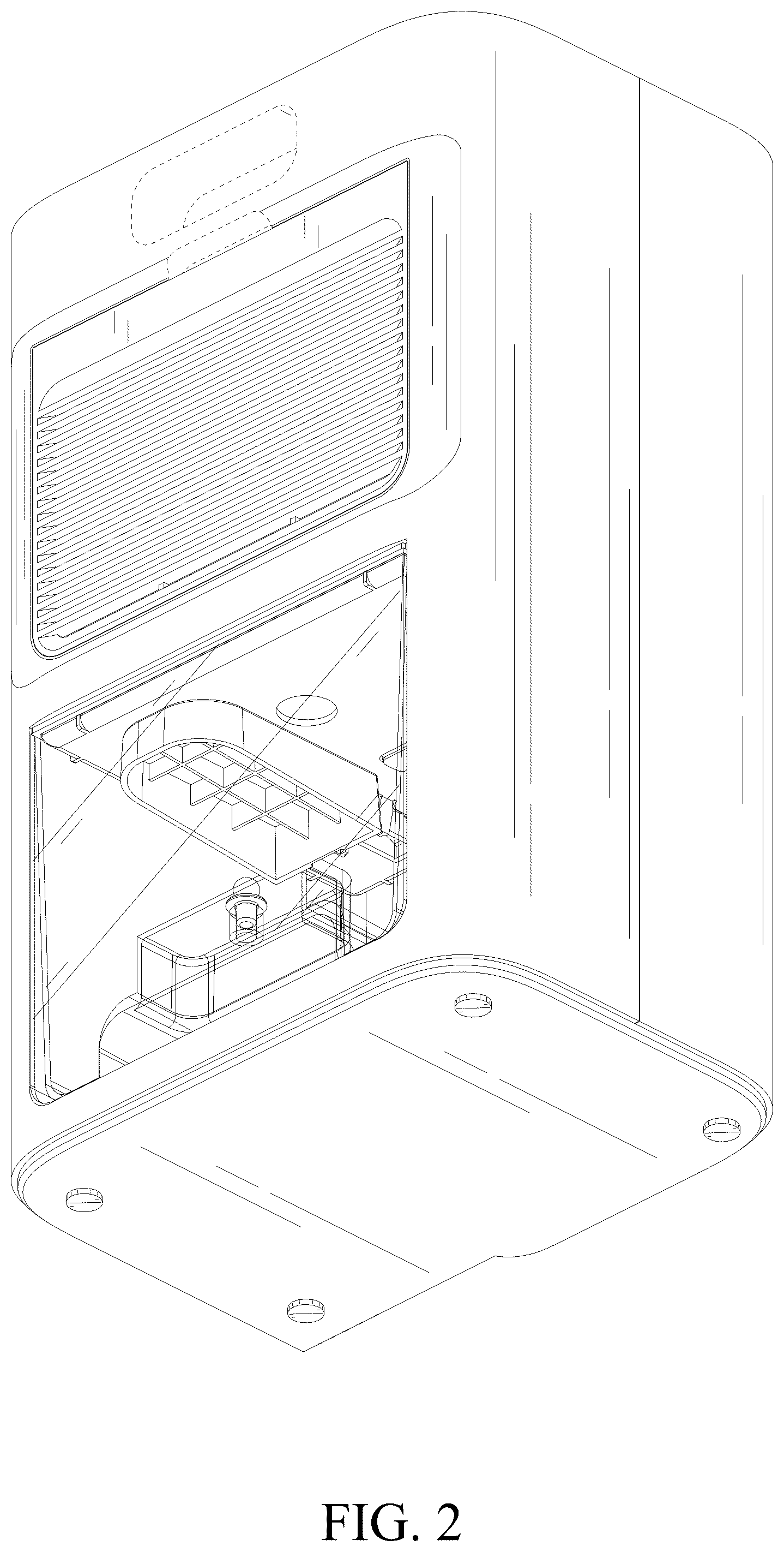 Patent USD1076045 Figure 2 – Dehumidifier