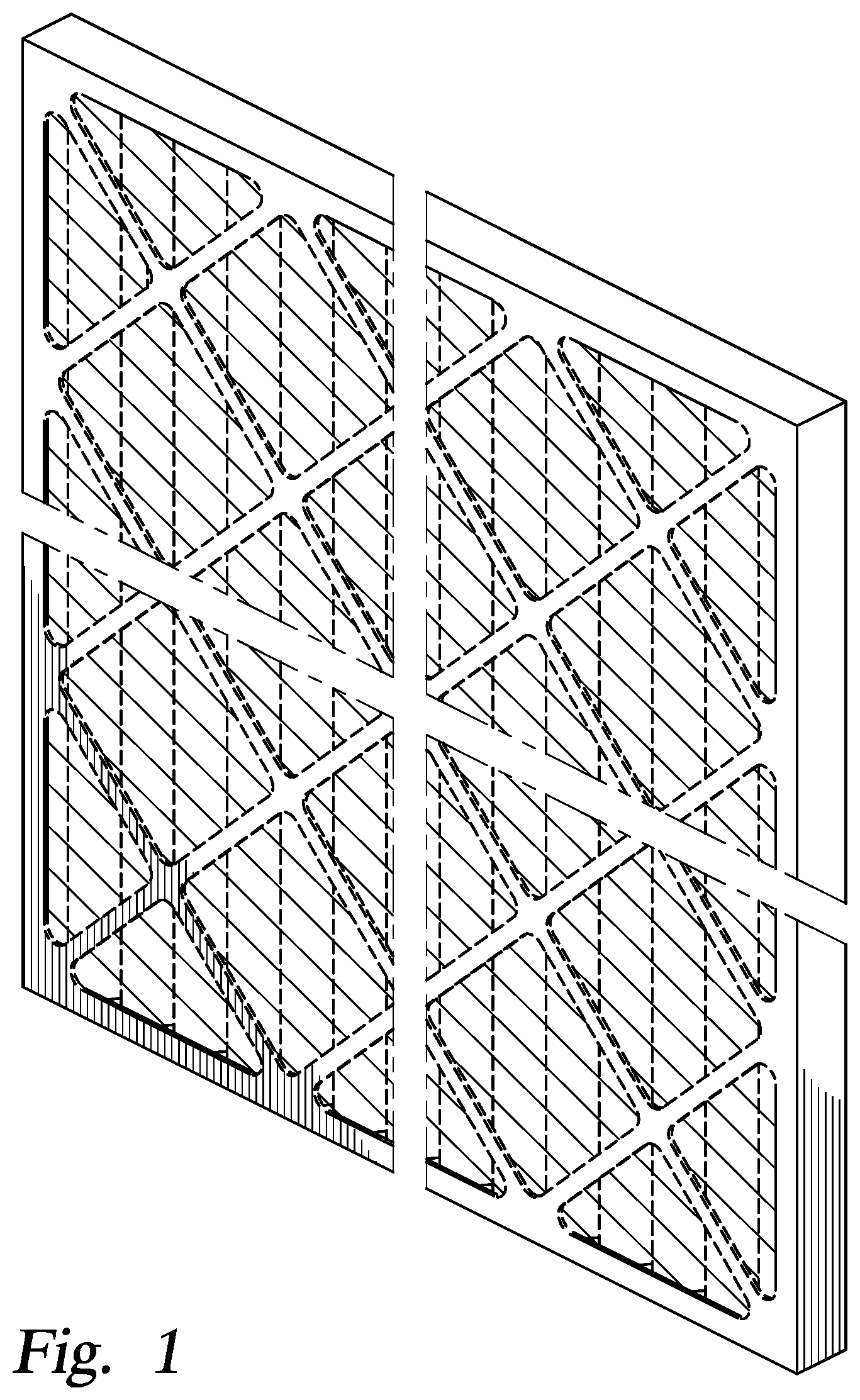 Patent USD1076046 Figure 1 – Air filter