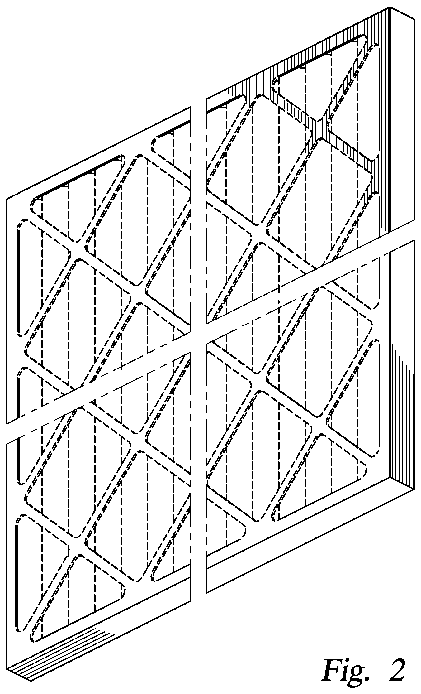 Patent USD1076046 Figure 2 – Air filter
