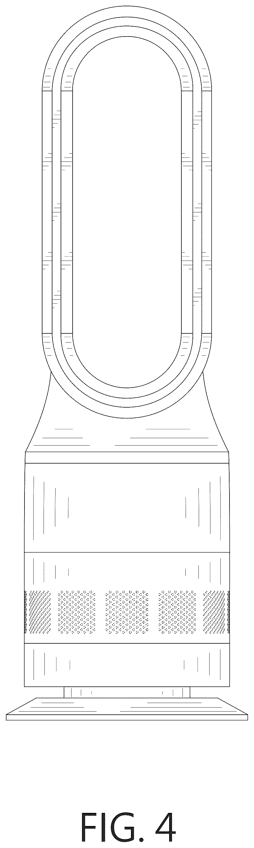 Patent USD1076053 Figure 4 – Bladeless fan