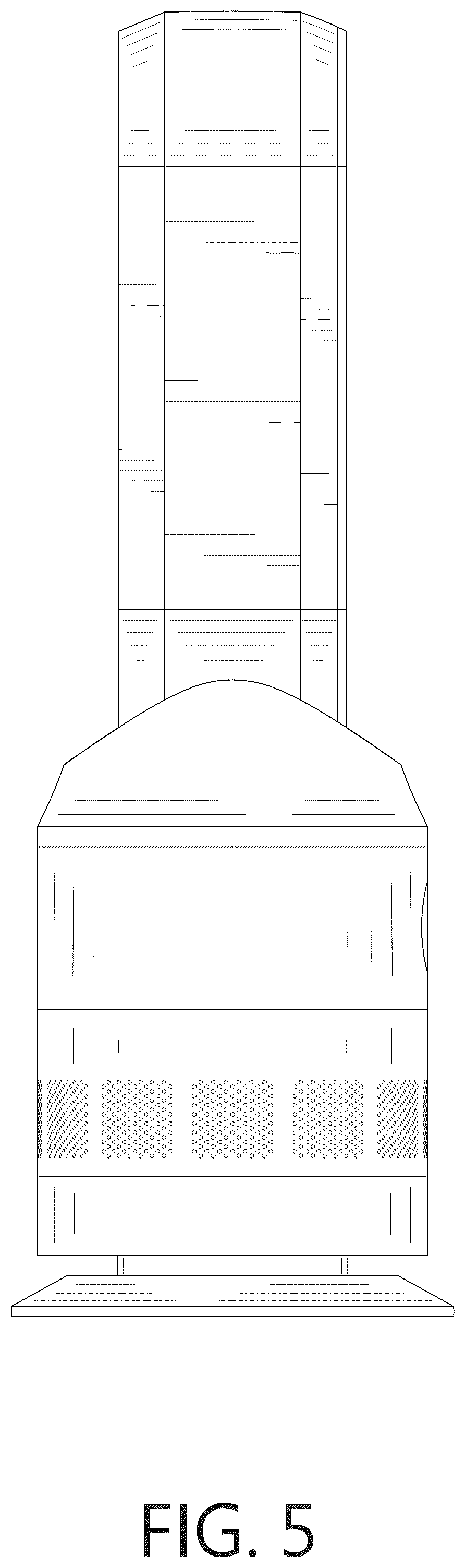 Patent USD1076053 Figure 5 – Bladeless fan