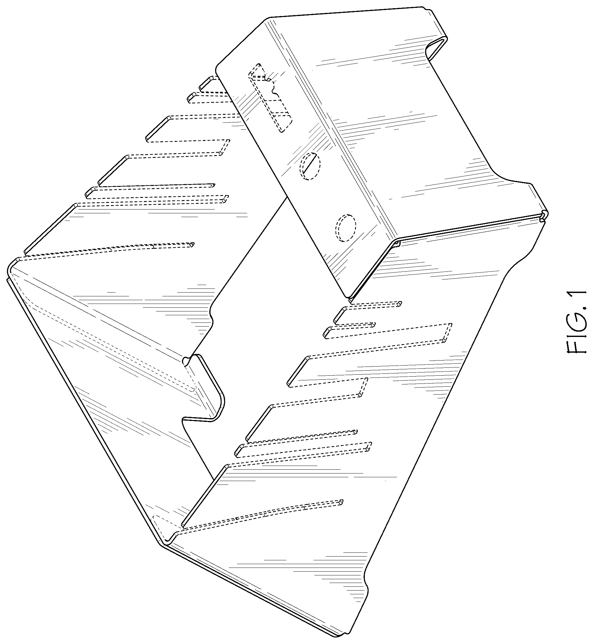 Patent USD1076054 — Fire pit accessory storage caddy — Figure 1