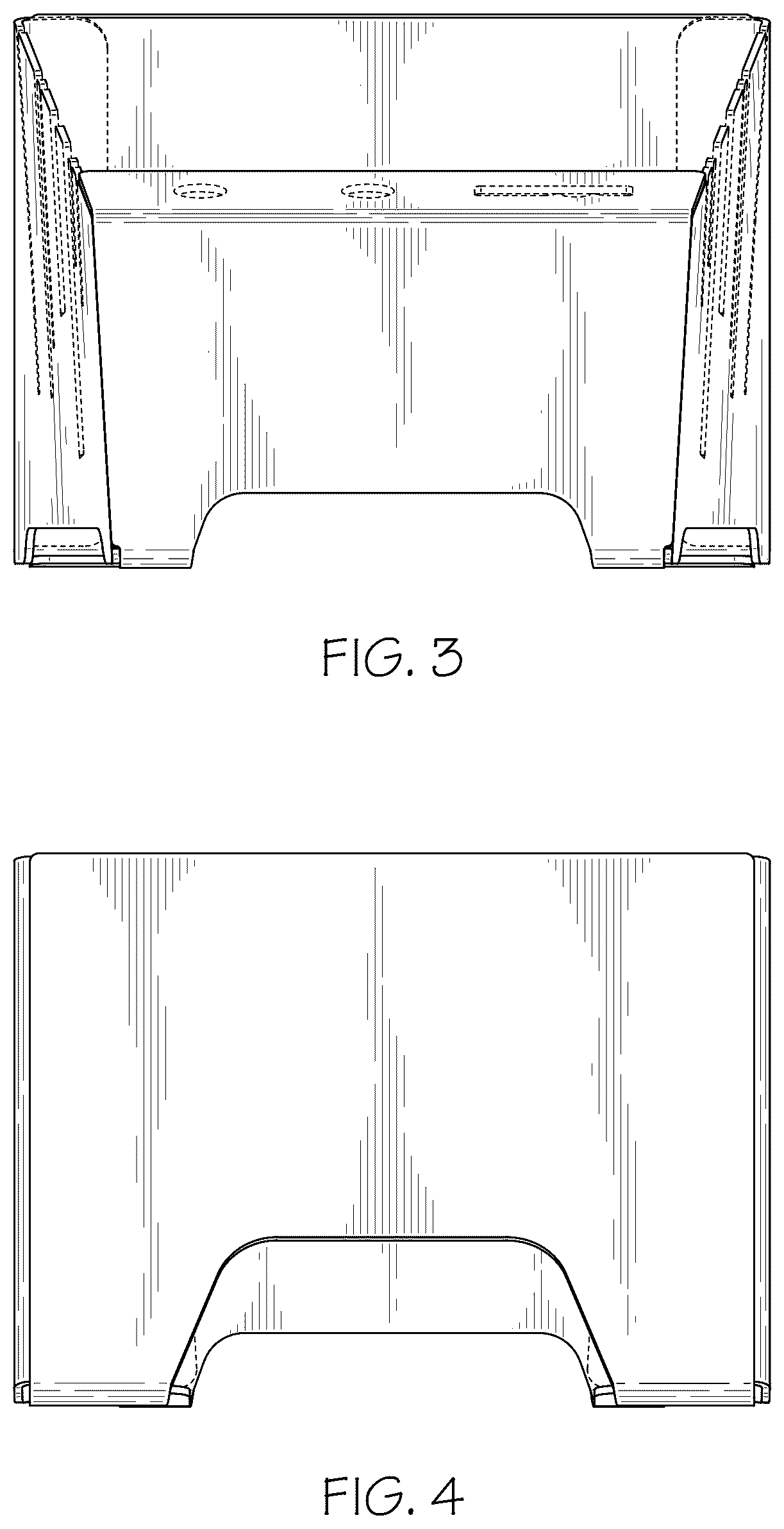 Patent USD1076054 Figure 3 – Fire pit accessory storage caddy