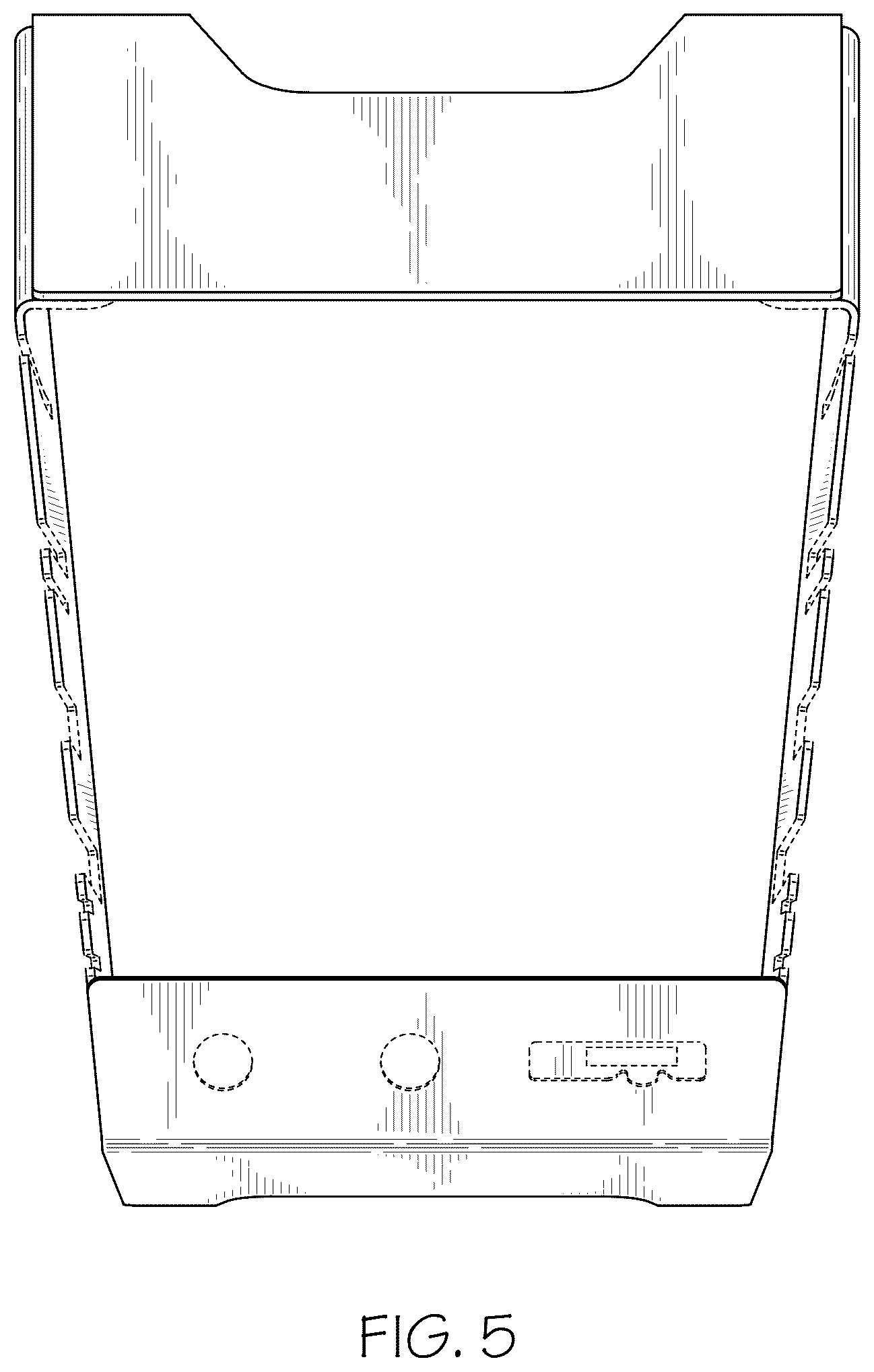 Patent USD1076054 Figure 4 – Fire pit accessory storage caddy