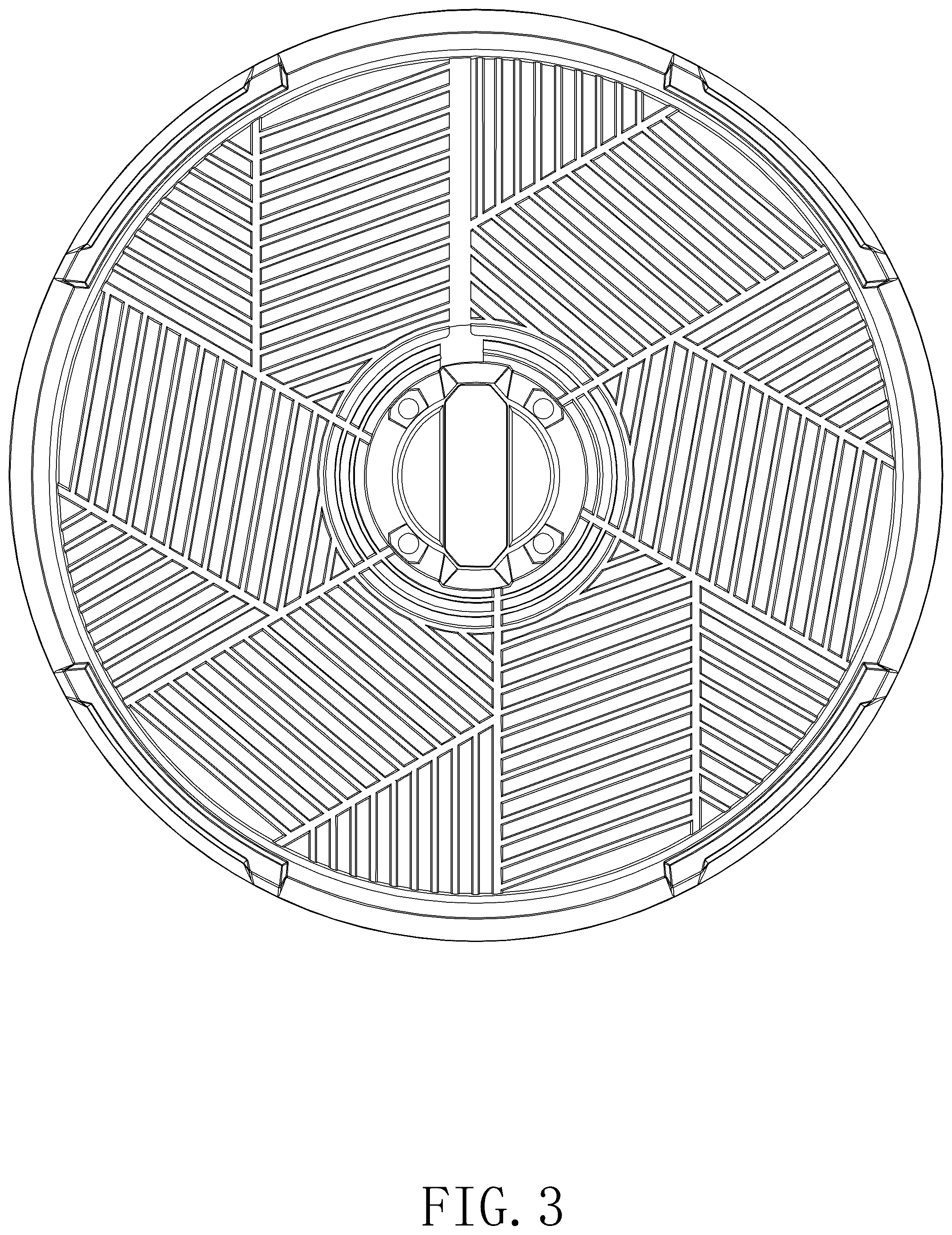 Patent USD1076055 Figure 3 – Fan guard