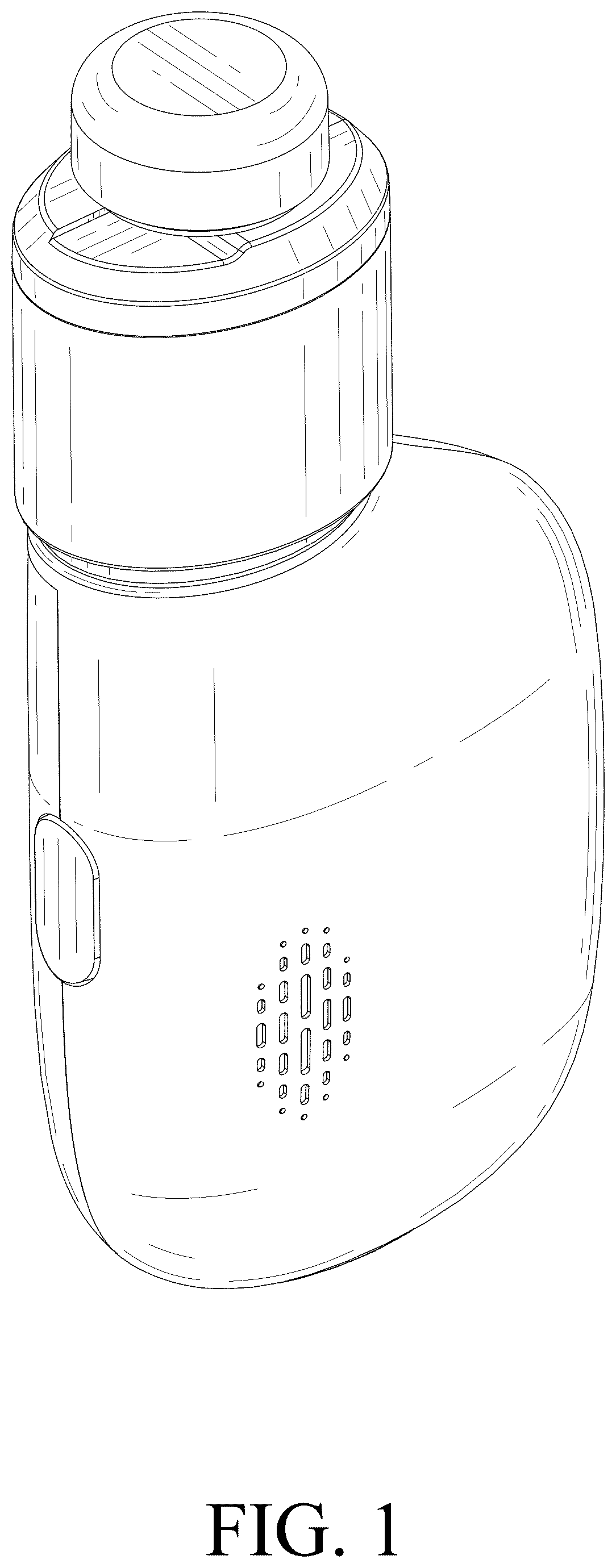 Patent USD1076057 Figure 1 – Portable ultrasonic nebulizer