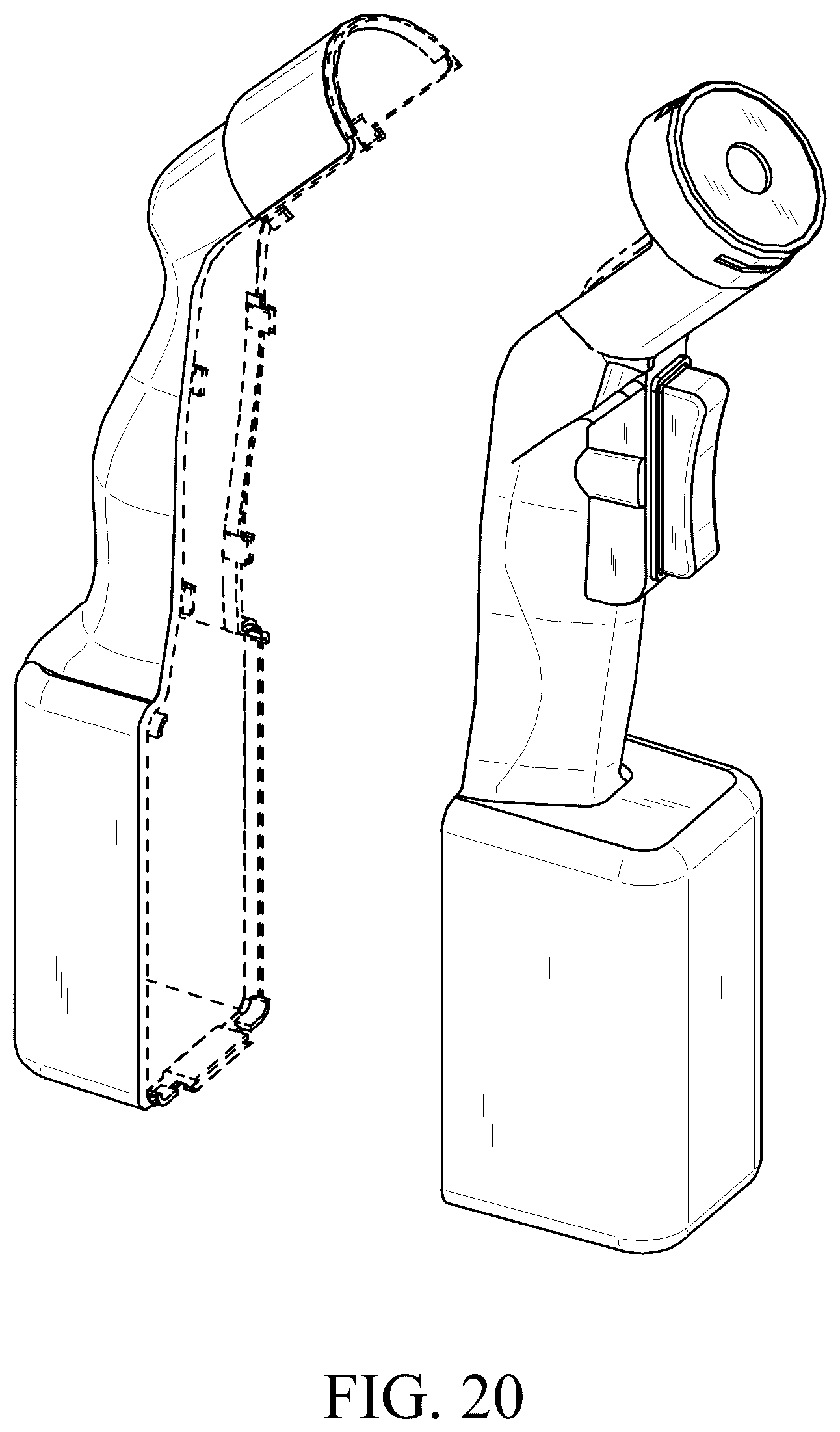 Patent USD1076069 Figure 20 – Cover for medical powder spreading device