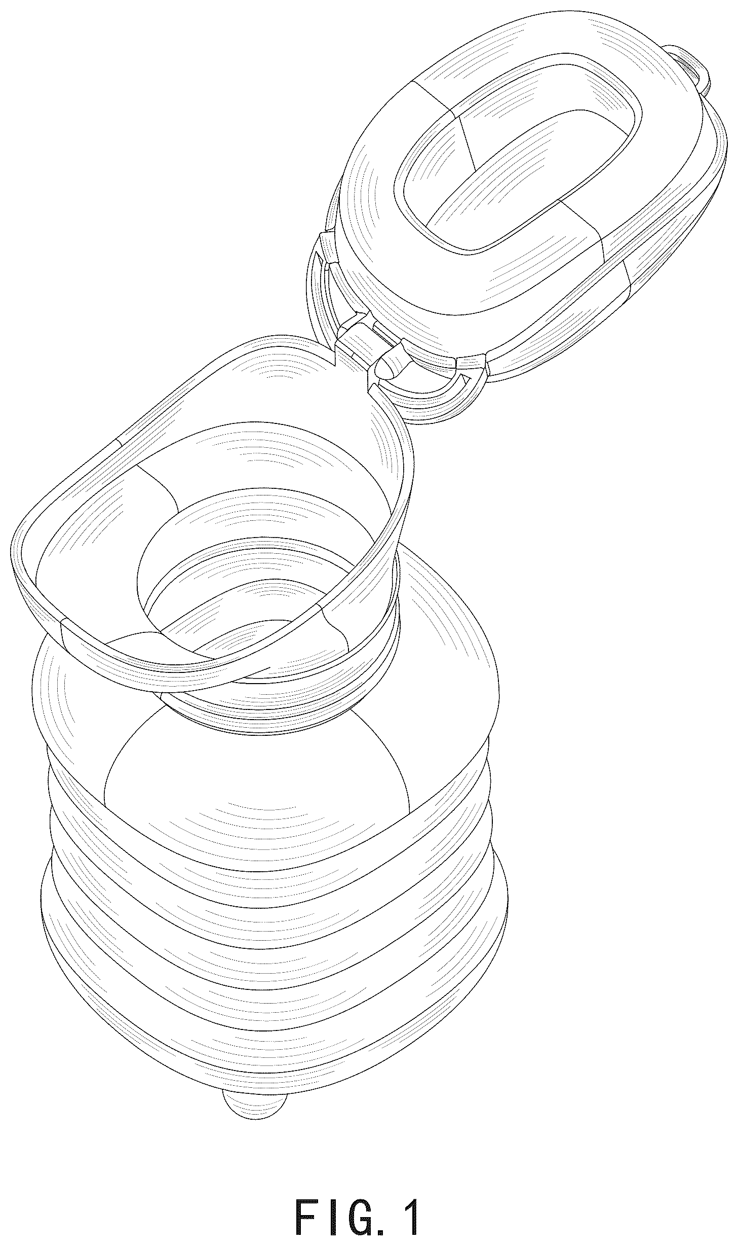 Patent USD1076070 — Emergency urine bottle — Figure 1