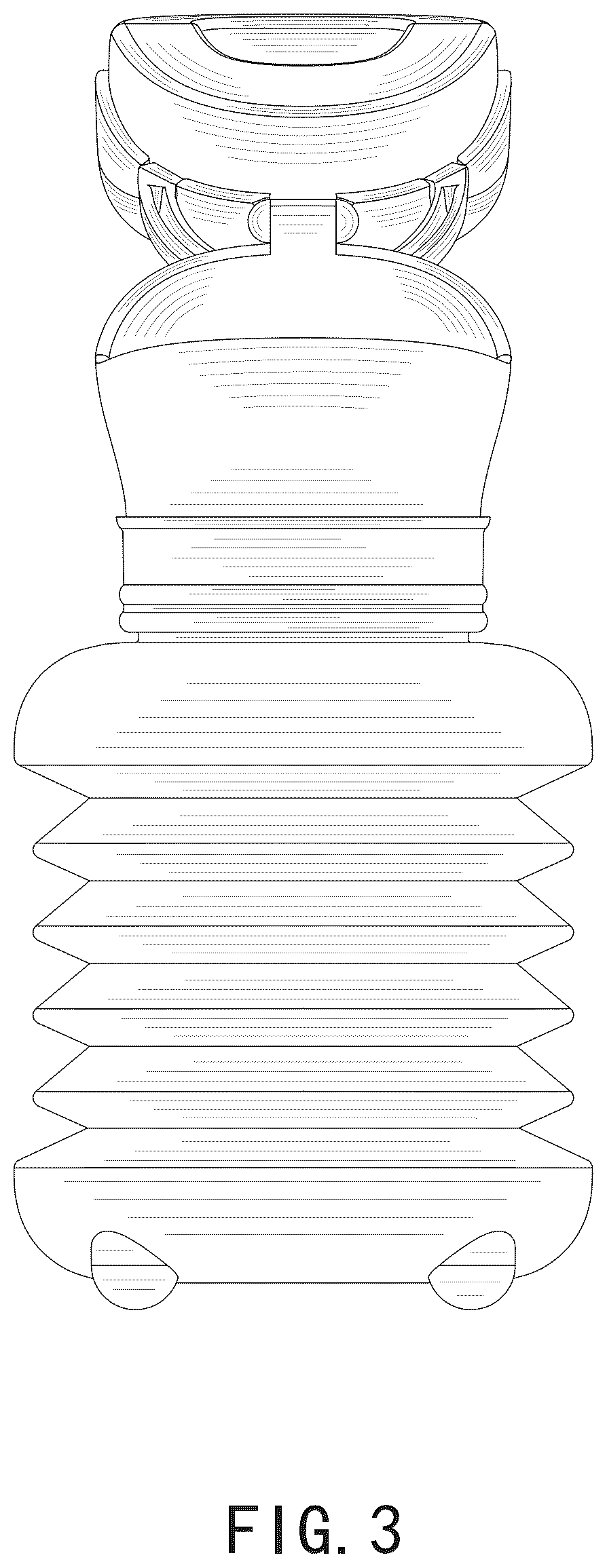 Patent USD1076070 Figure 3 – Emergency urine bottle