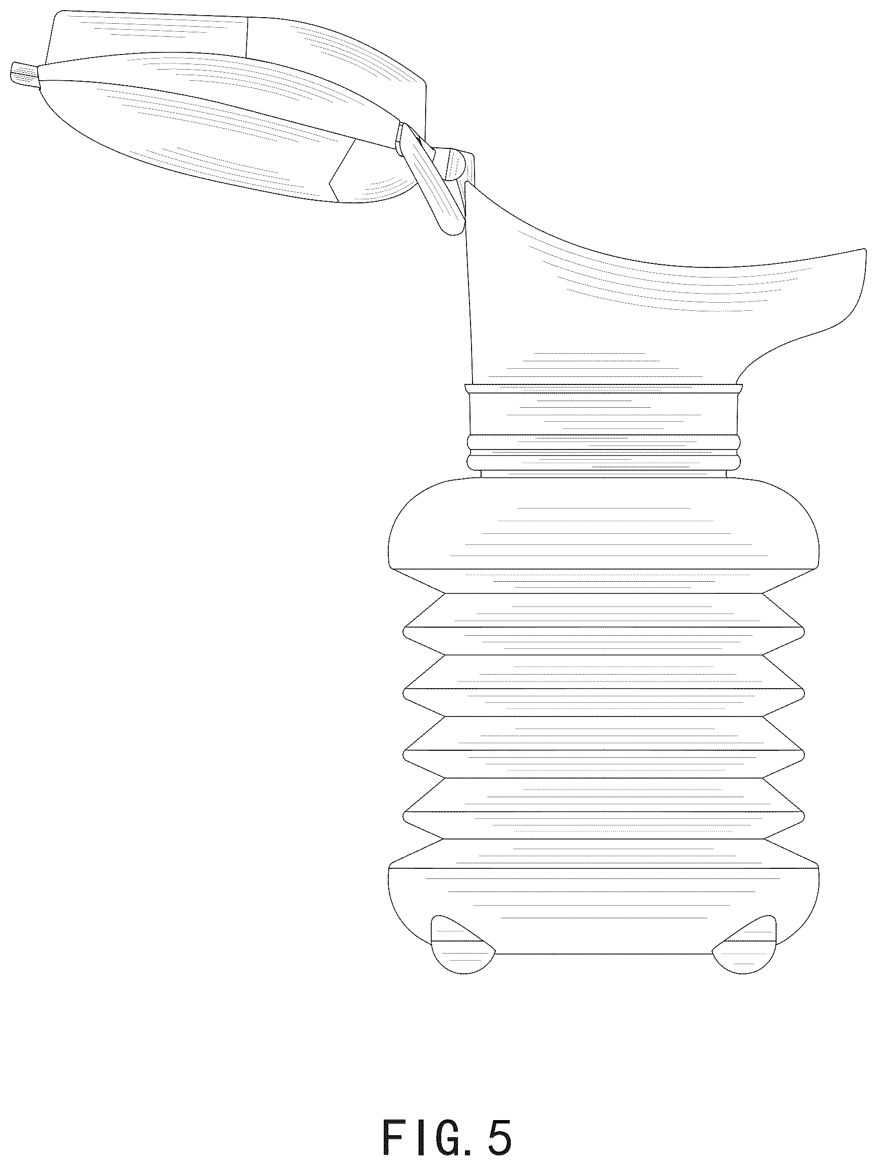 Patent USD1076070 Figure 5 – Emergency urine bottle