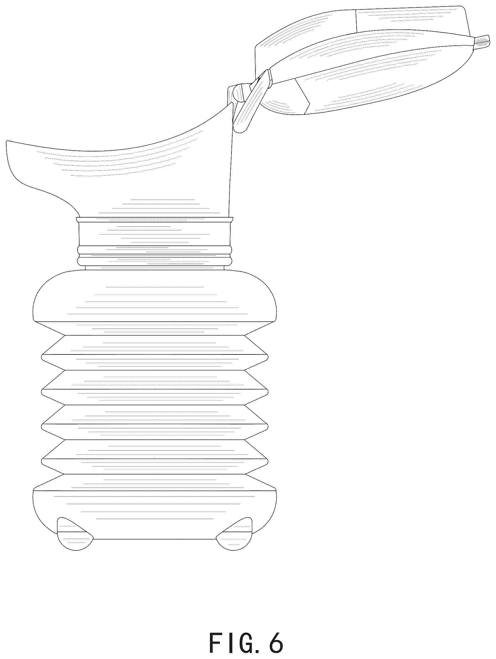 Patent USD1076070 Figure 6 – Emergency urine bottle