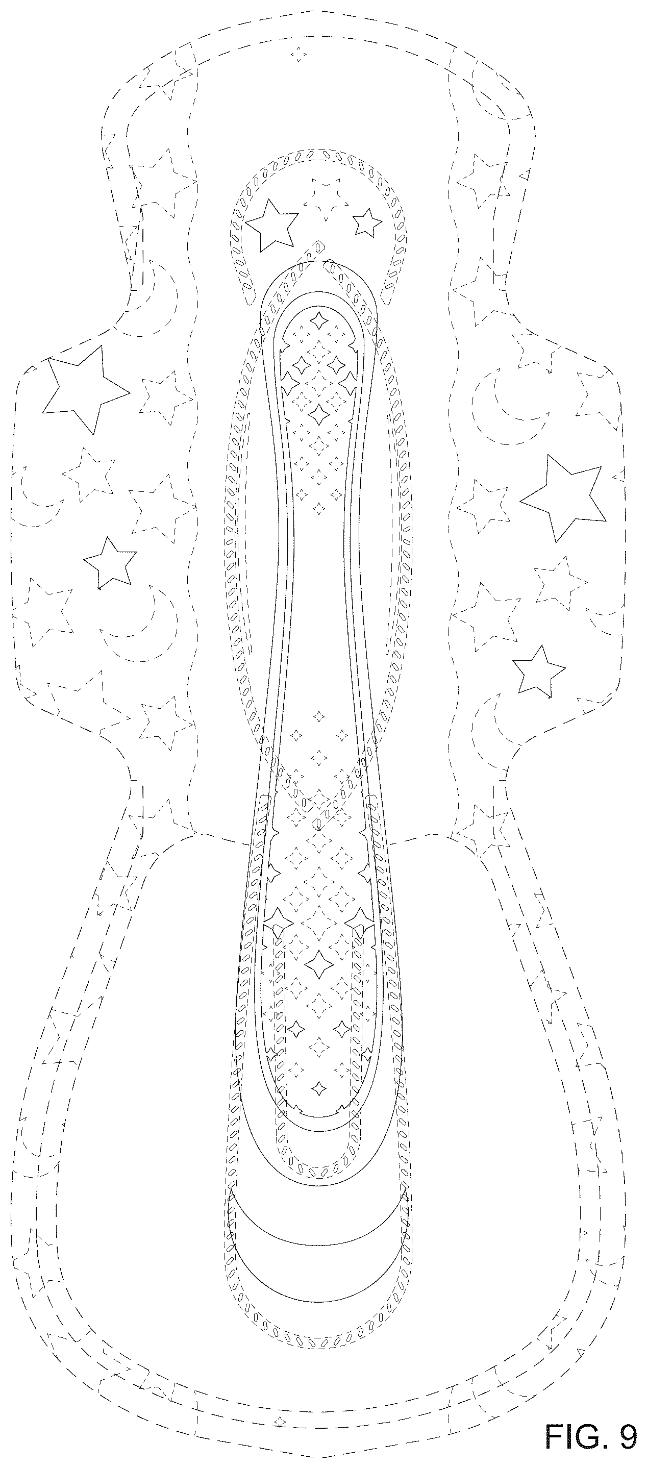 Patent USD1076072 Figure 6 – Absorbent article