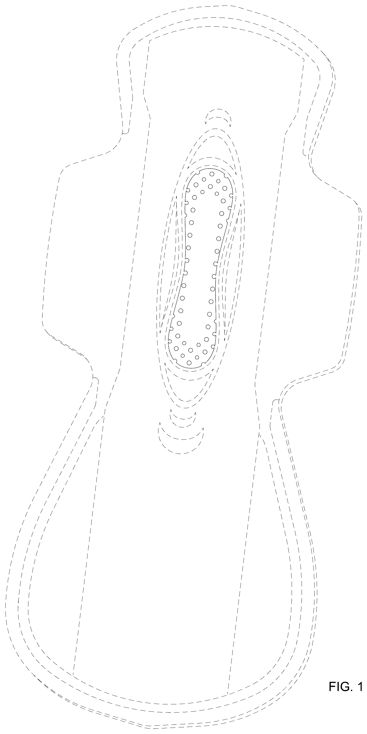 Patent USD1076073 — Absorbent article — Figure 1
