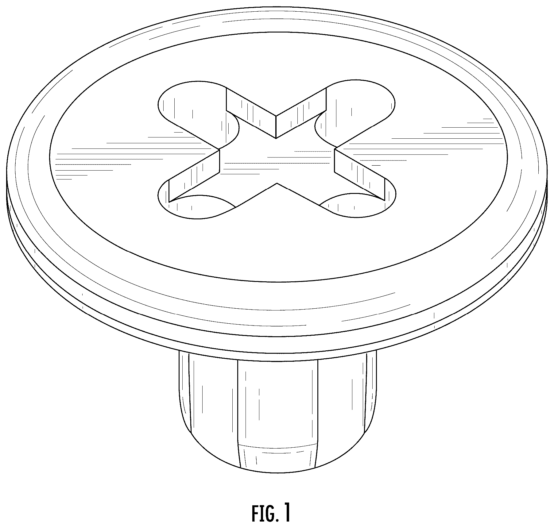 Patent USD1076093 — Tibial button — Figure 1