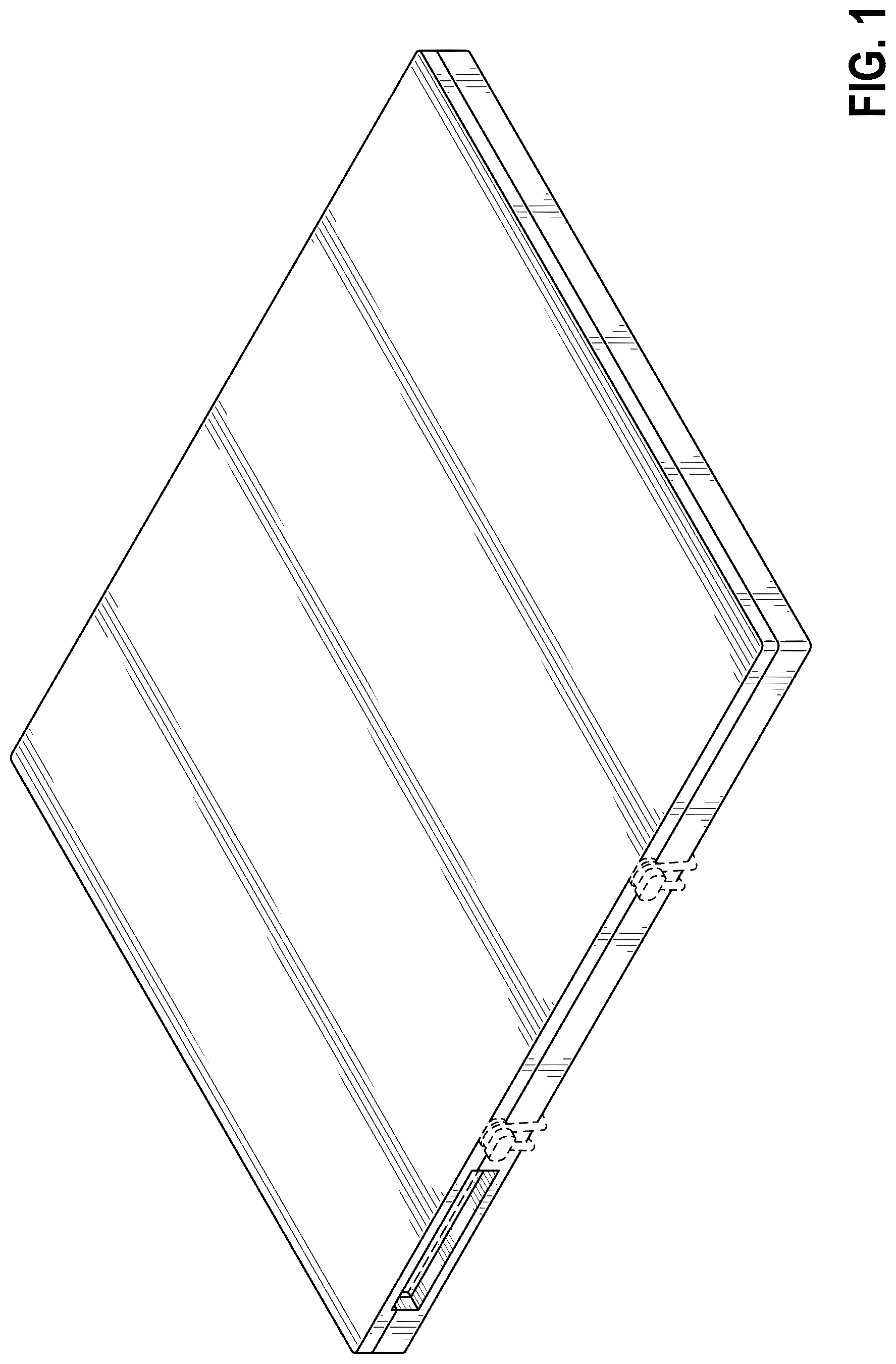 Patent USD1076096 Figure 1 – Radiographic detector holder