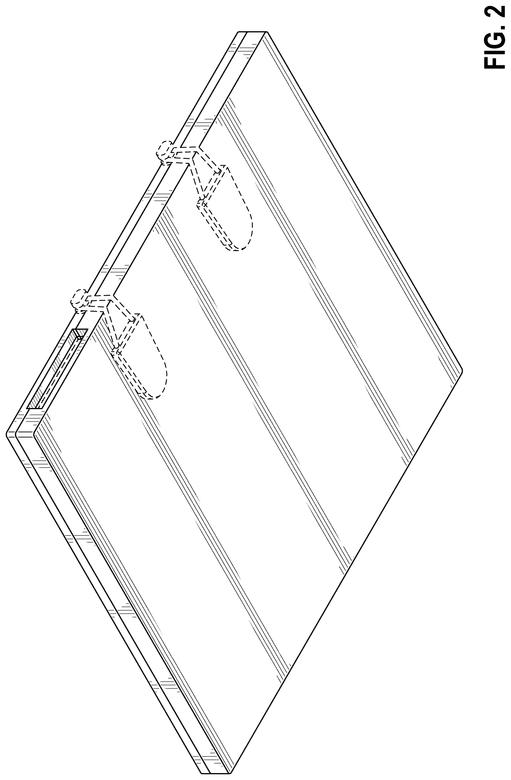 Patent USD1076096 Figure 2 – Radiographic detector holder