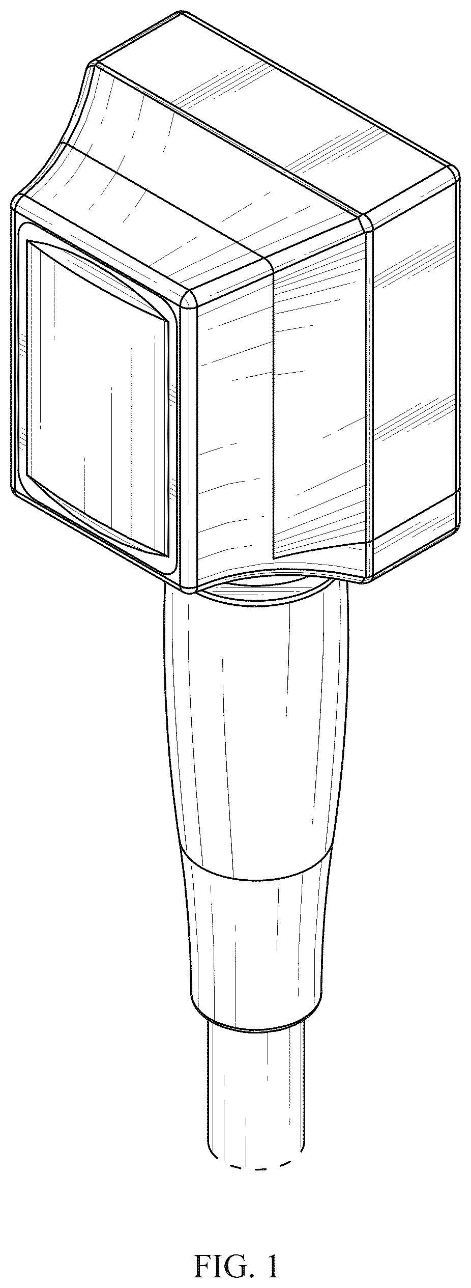 Patent USD1076105 Figure 1 – Ultrasound transducer