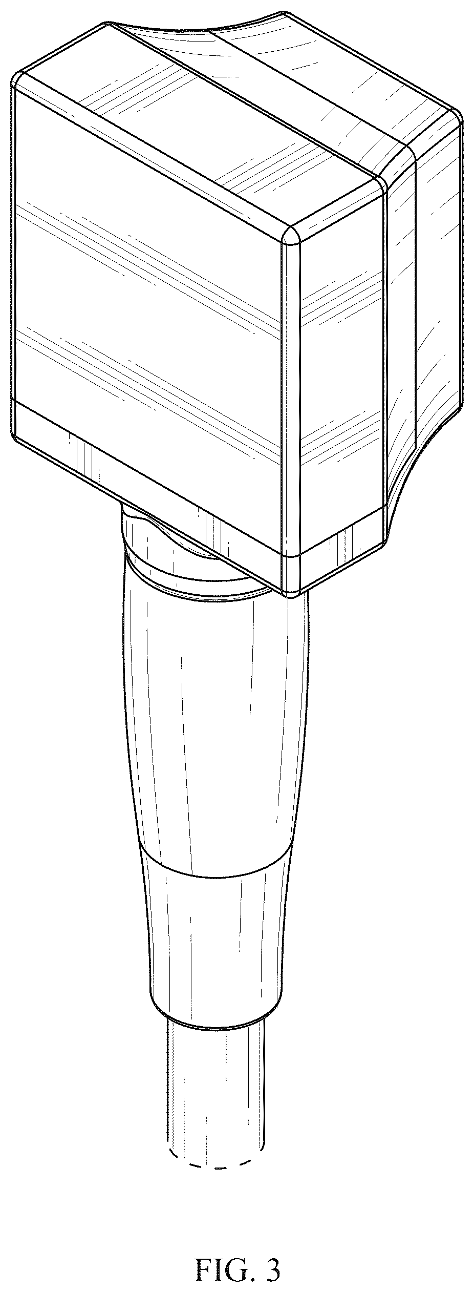 Patent USD1076105 Figure 3 – Ultrasound transducer
