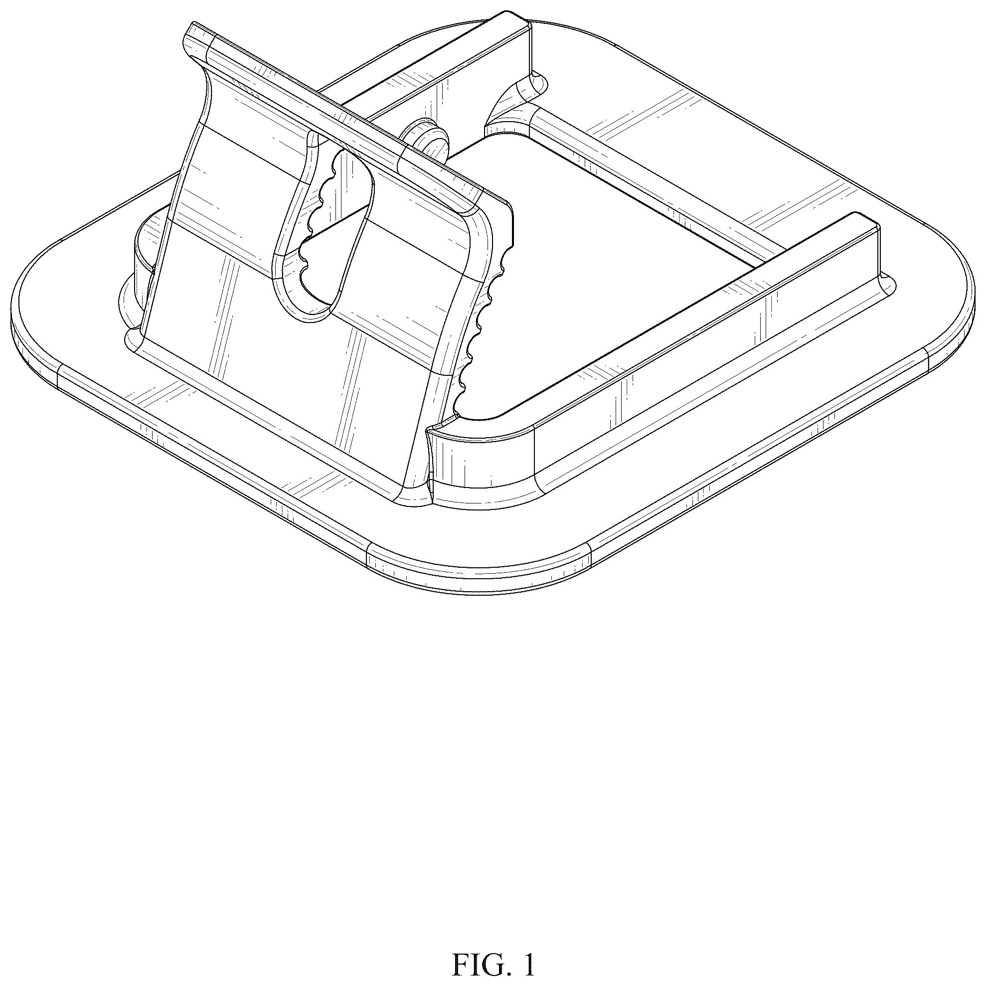 Patent USD1076106 Figure 1 – Ultrasound transducer probe holder