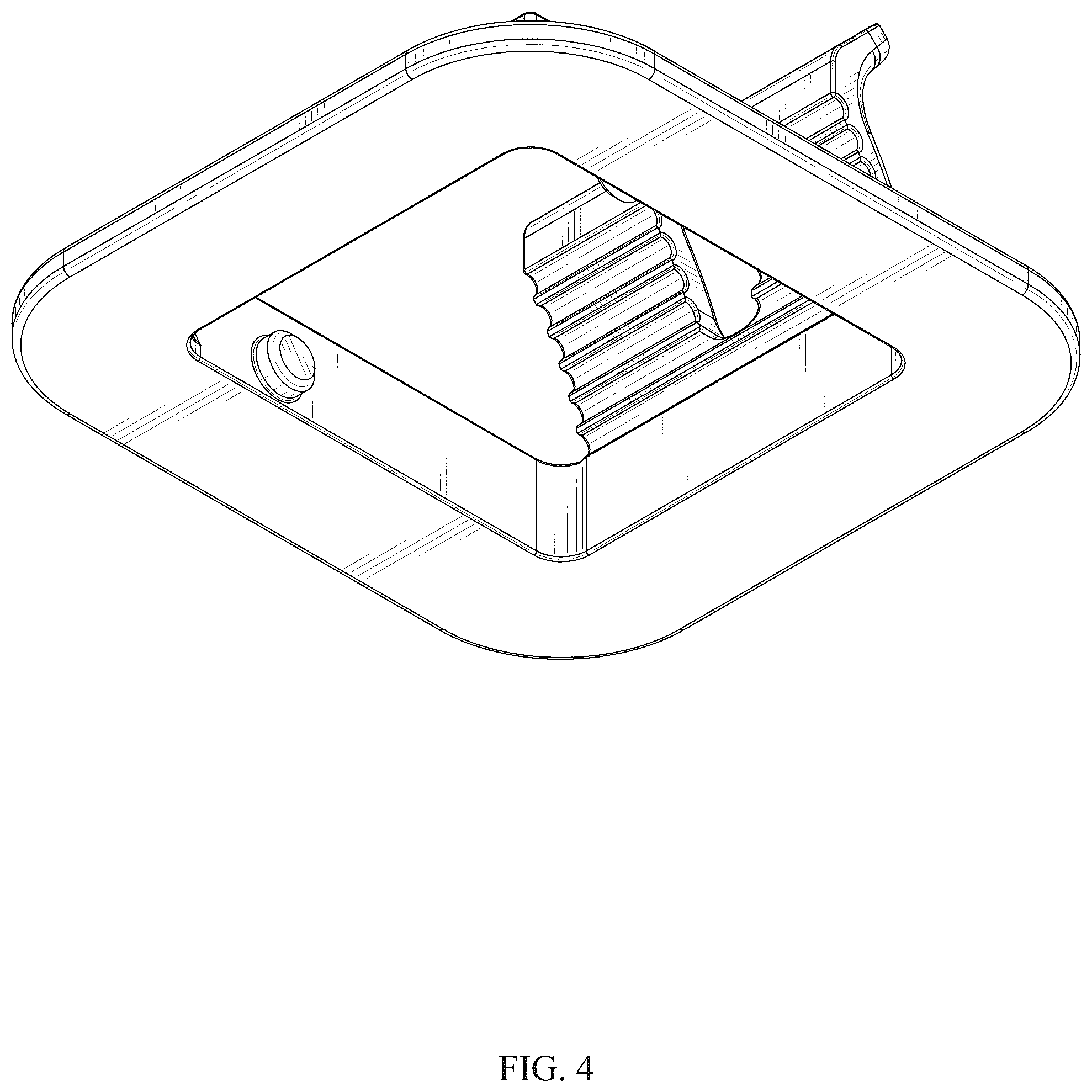 Patent USD1076106 Figure 4 – Ultrasound transducer probe holder