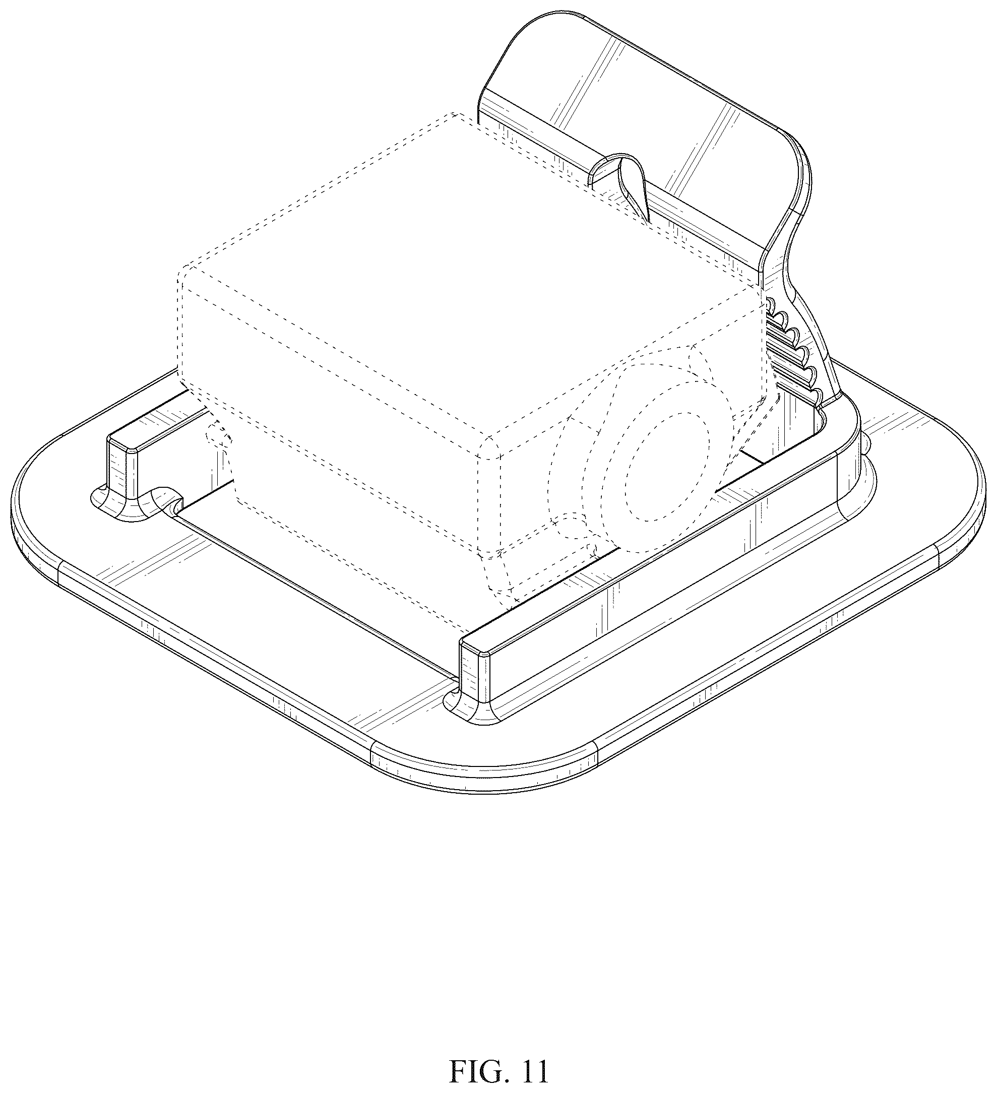 Patent USD1076106 Figure 11 – Ultrasound transducer probe holder