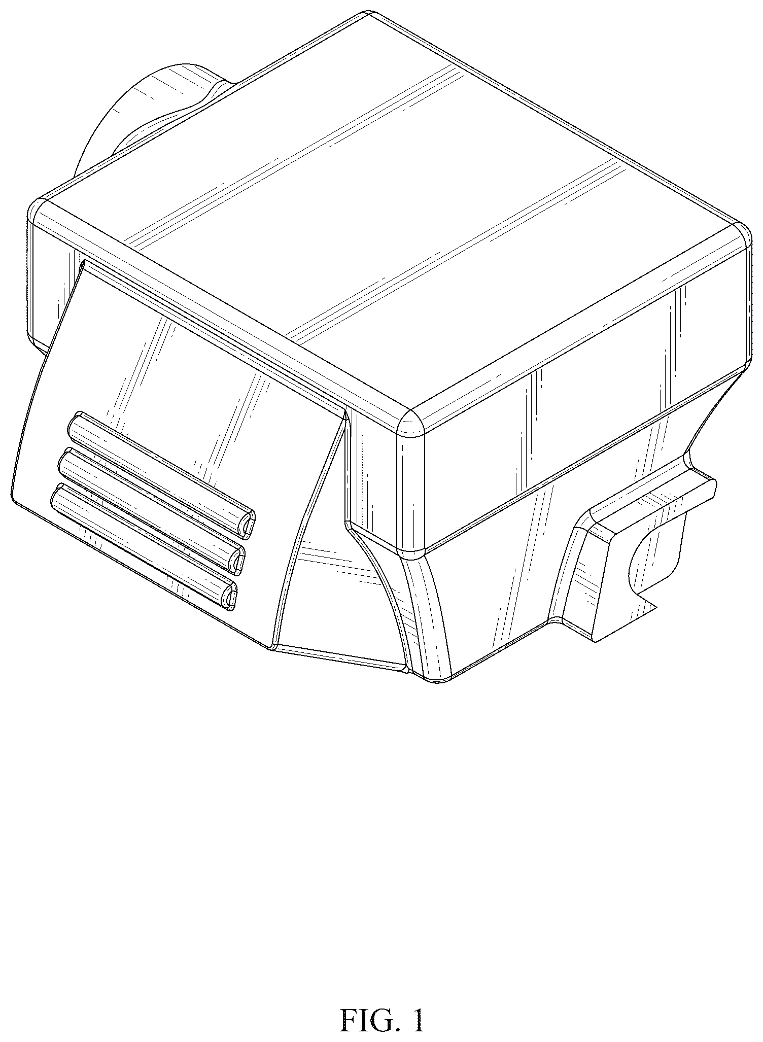 Patent USD1076107 — Ultrasound transducer housing — Figure 1