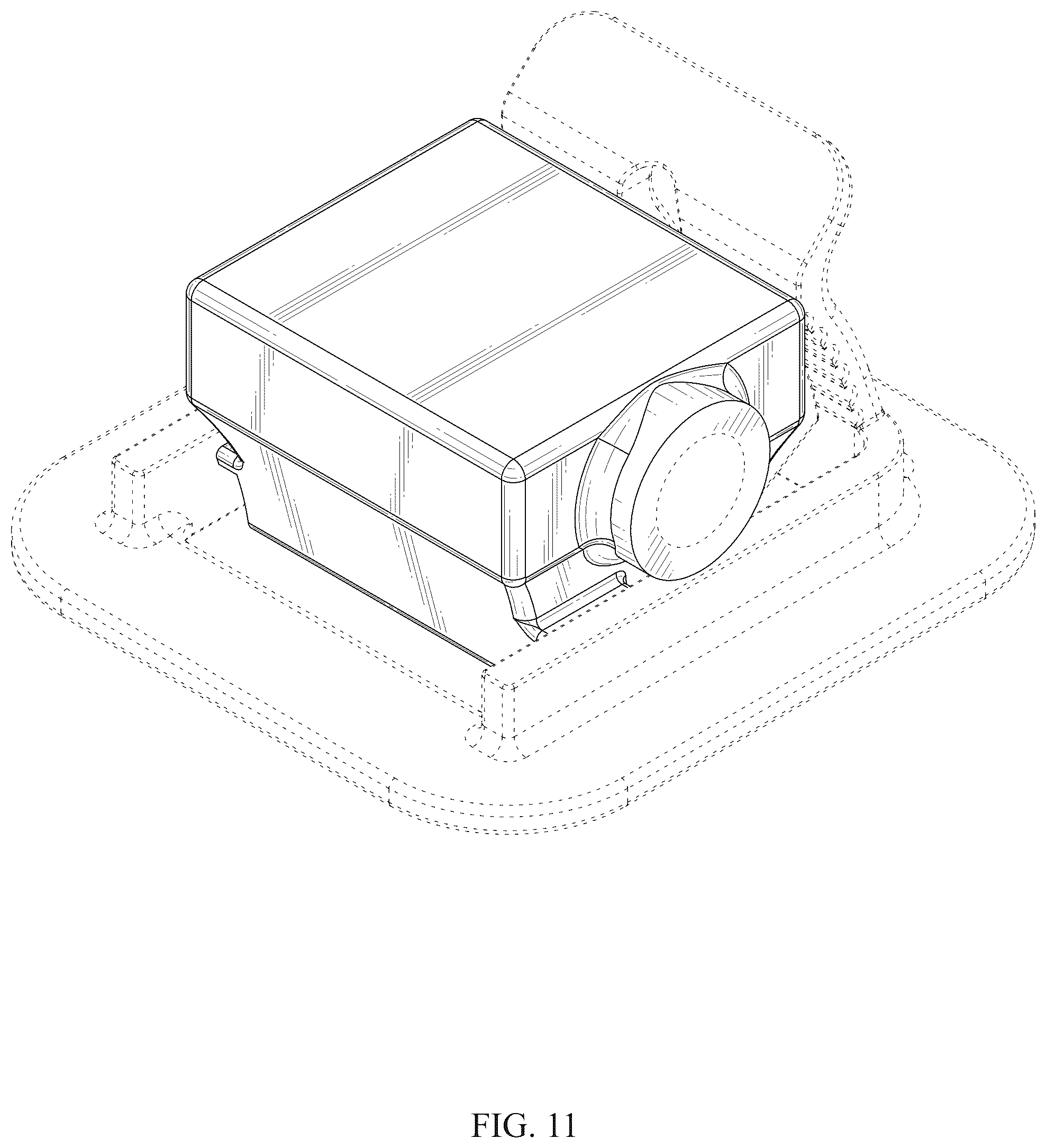 Patent USD1076107 Figure 11 – Ultrasound transducer housing