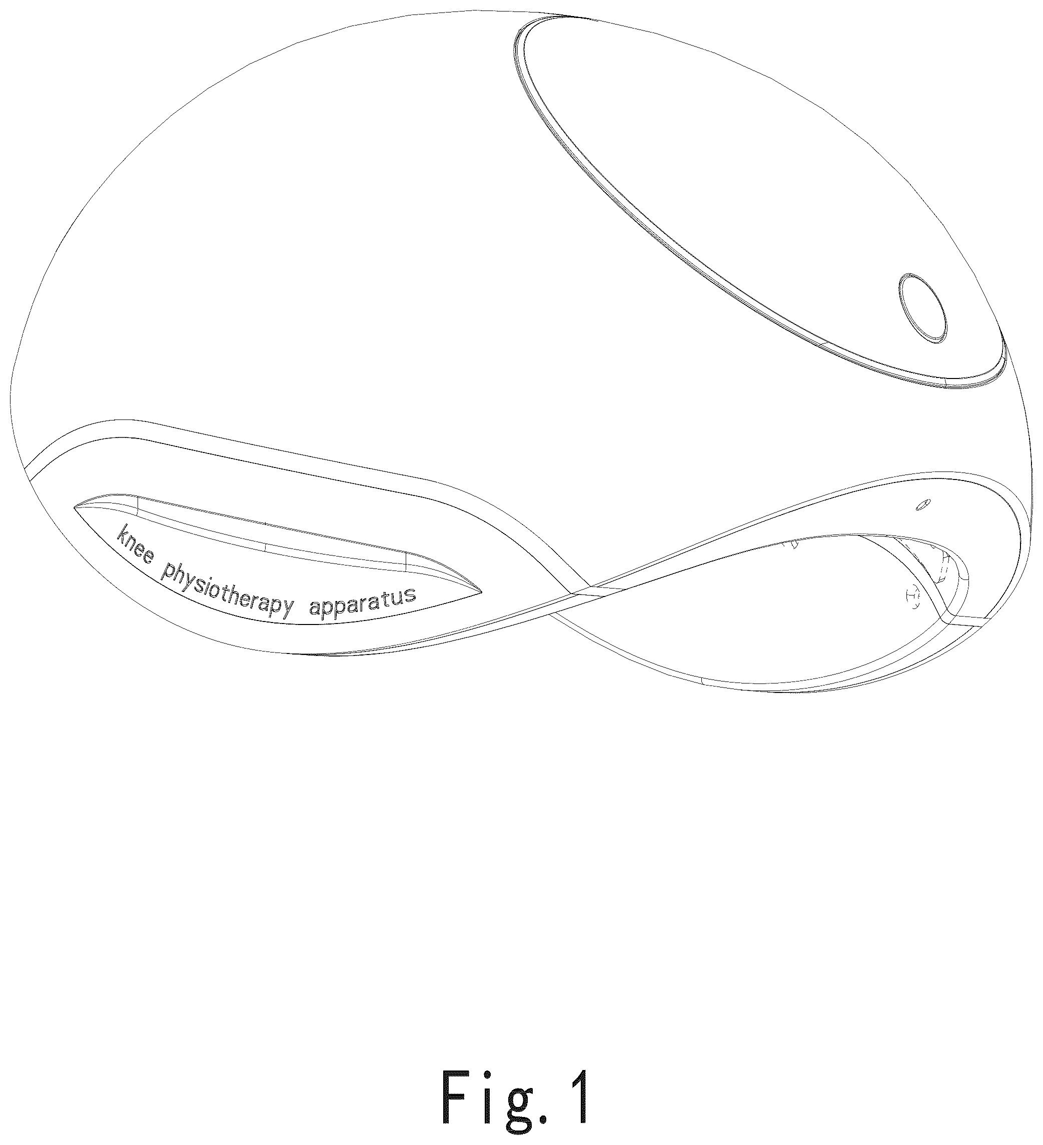 Patent USD1076108 Figure 1 – Knee physiotherapy apparatus