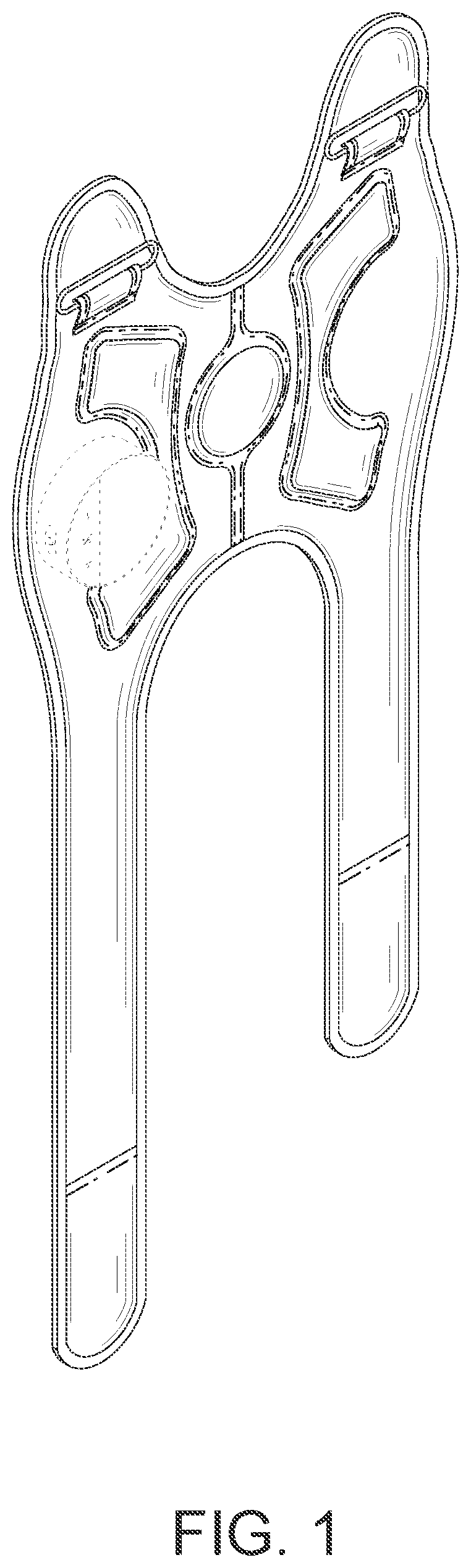 Patent USD1076114 Figure 1 – Red light therapy knee pad