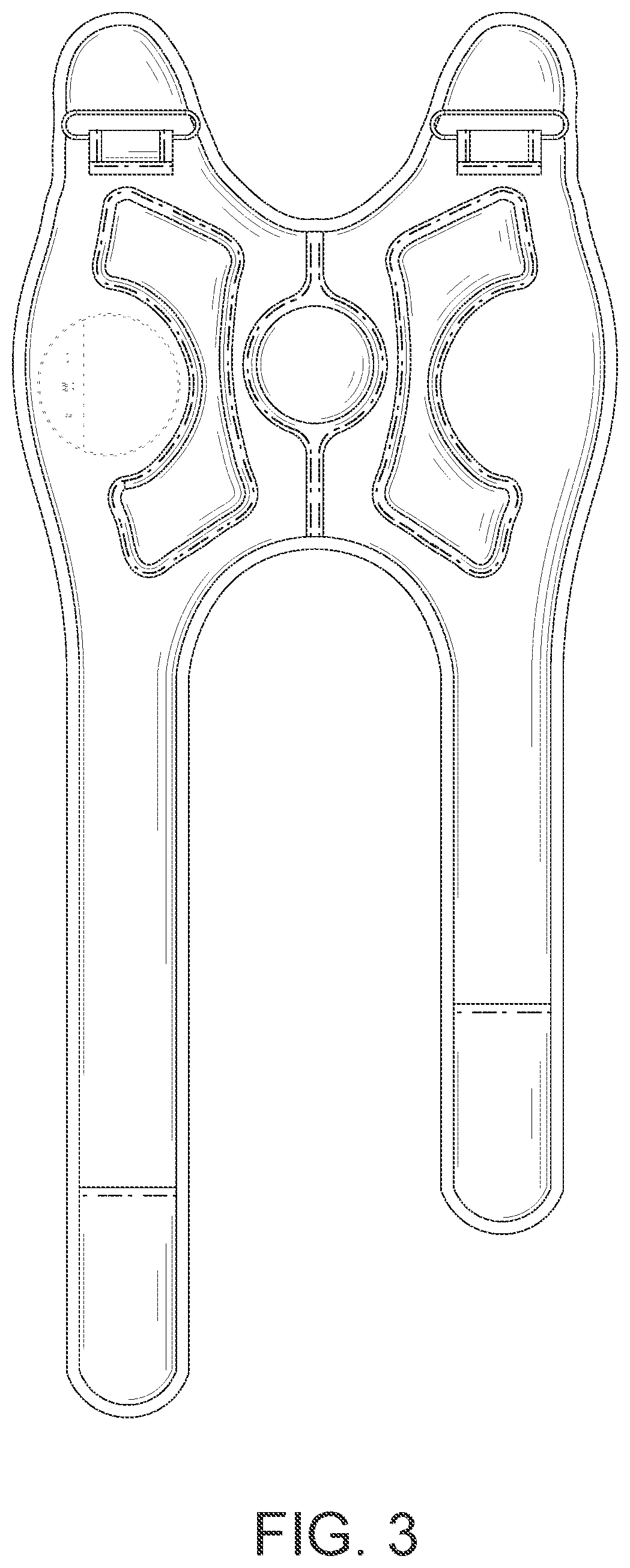 Patent USD1076114 Figure 3 – Red light therapy knee pad