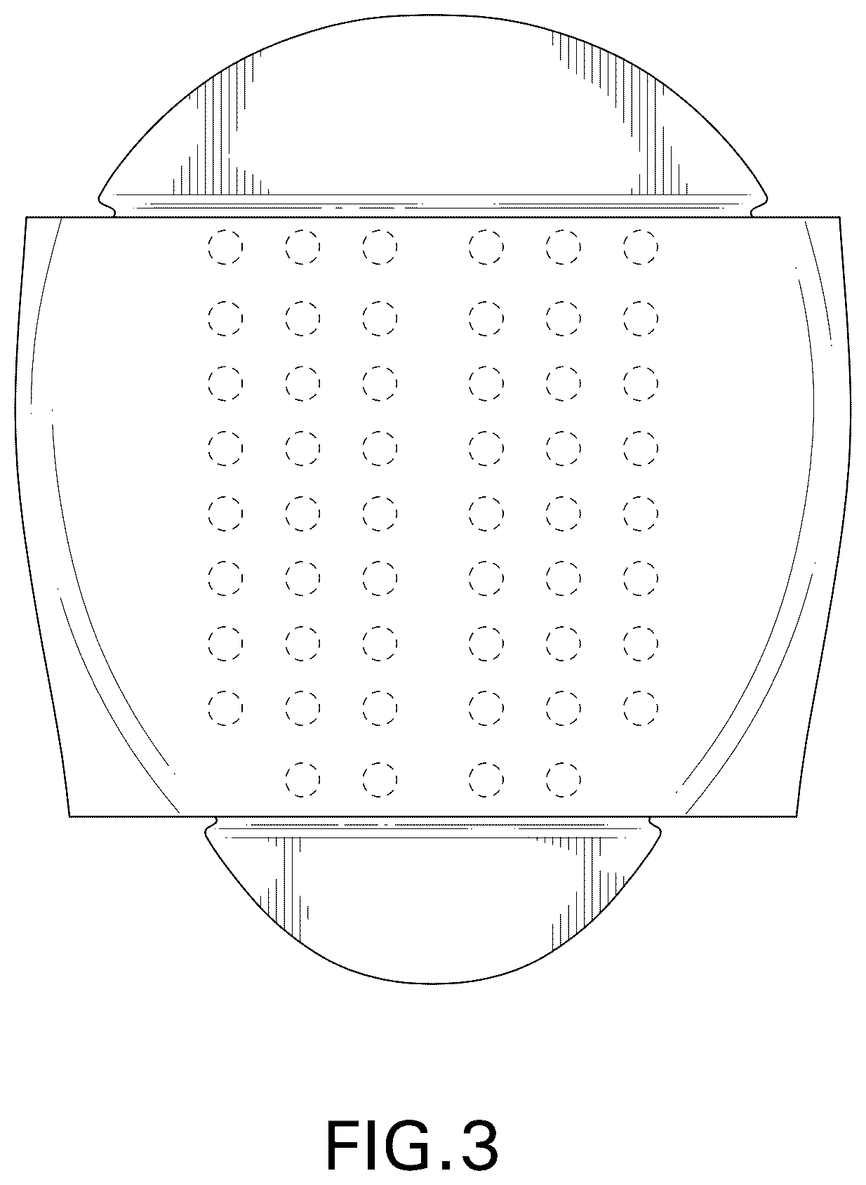 Patent USD1076115 Figure 3 – Arch support with sleeve