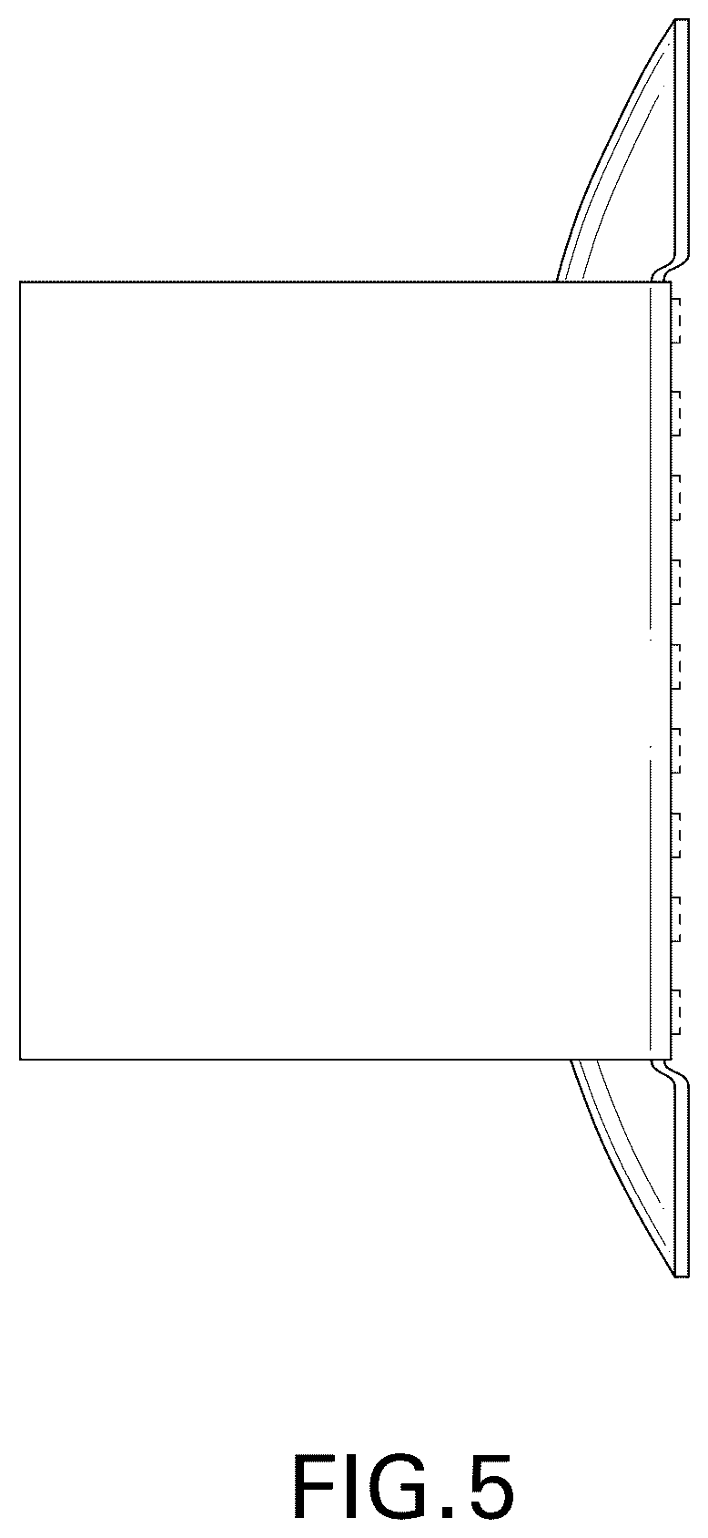 Patent USD1076115 Figure 5 – Arch support with sleeve