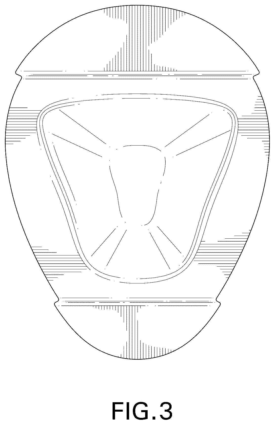 Patent USD1076116 Figure 3 – Arch support component