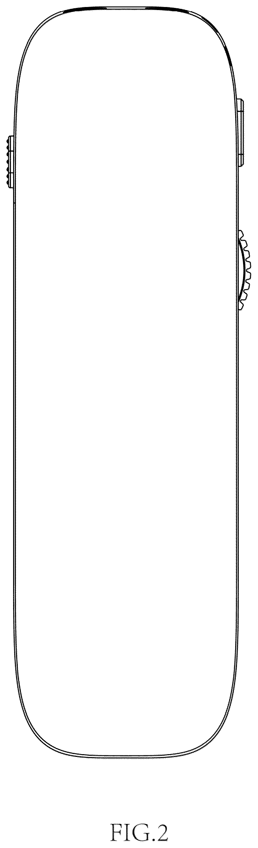 Patent USD1076121 Figure 2 – Muscle stimulator
