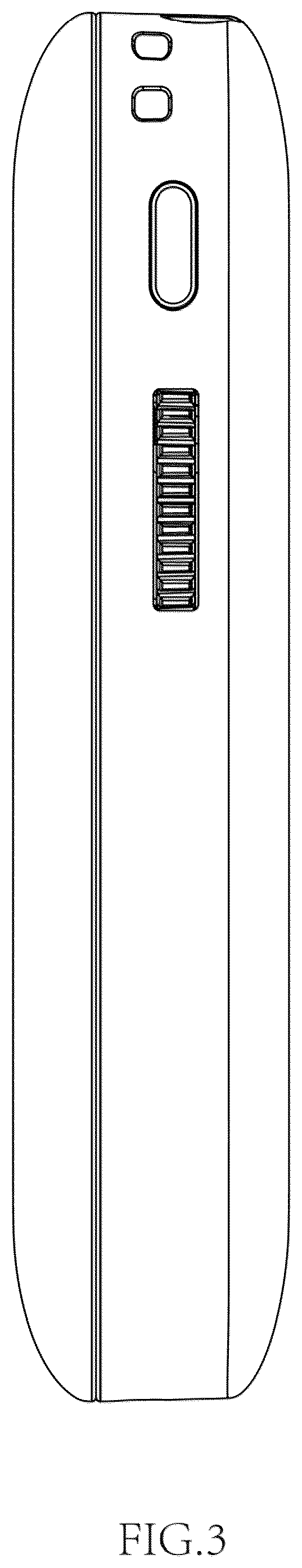 Patent USD1076121 Figure 3 – Muscle stimulator