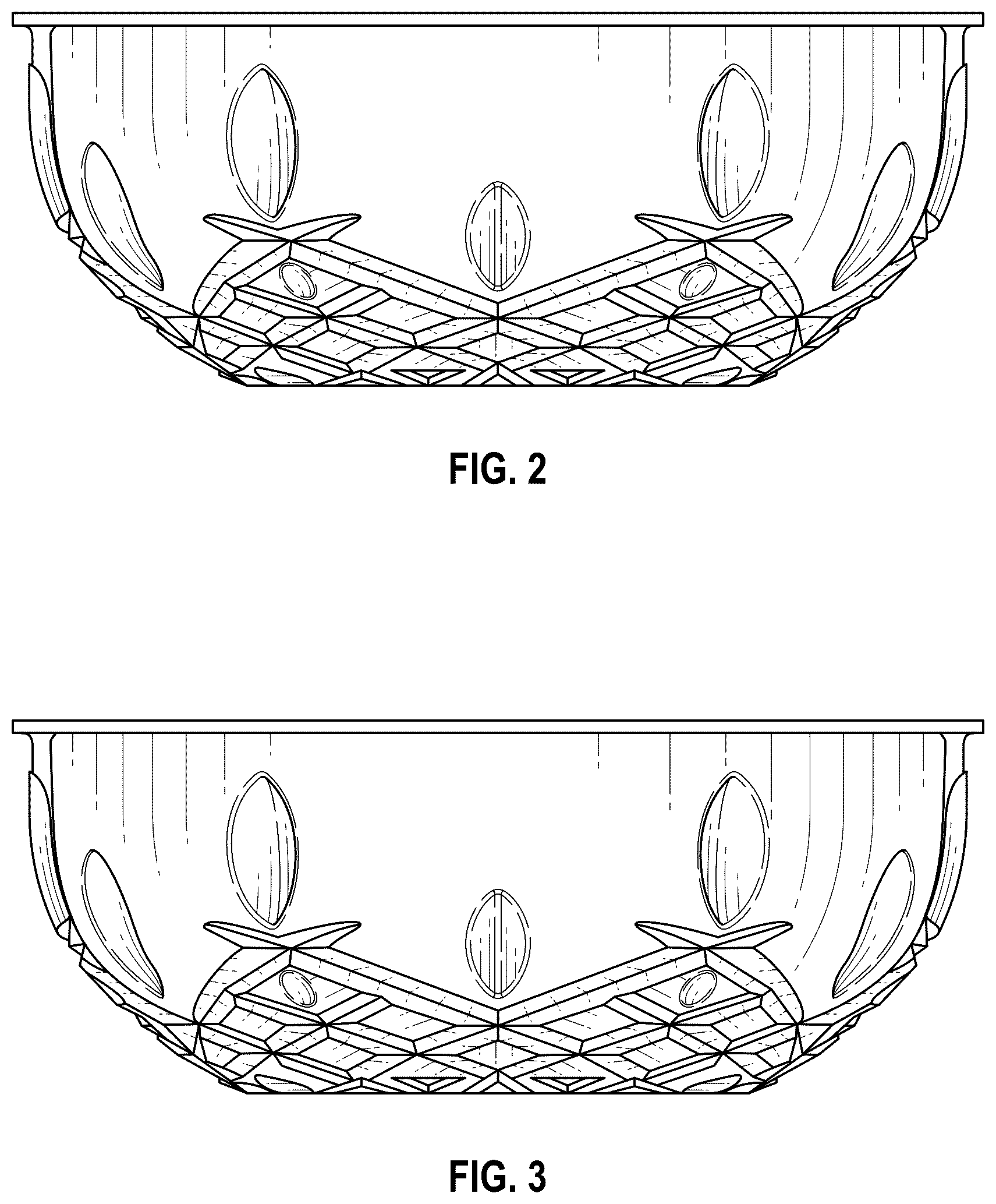 Patent USD1076122 Figure 2 – Basin for administering an enclosed spa treatment