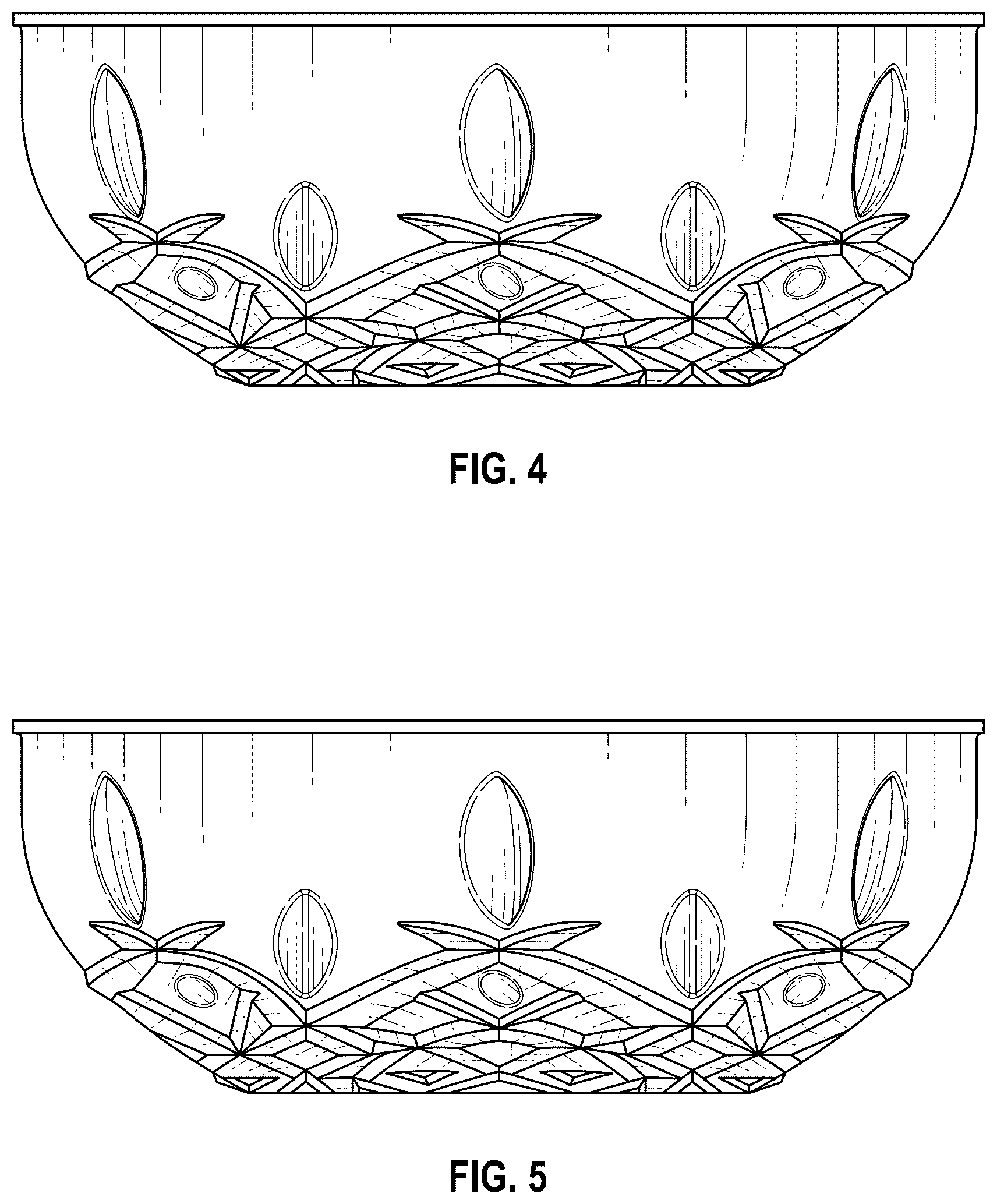 Patent USD1076122 Figure 3 – Basin for administering an enclosed spa treatment