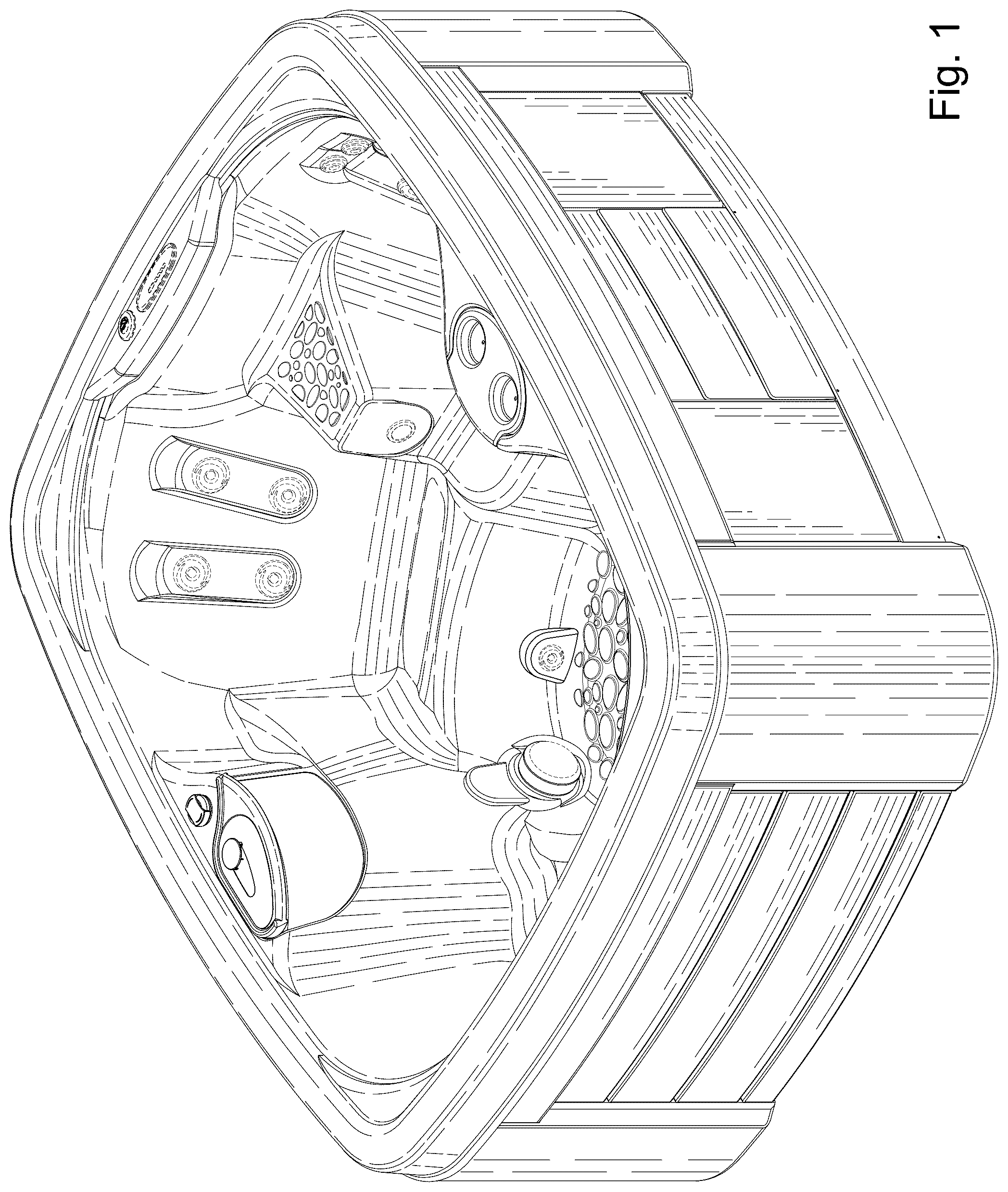 Patent USD1076123 — Spa — Figure 1