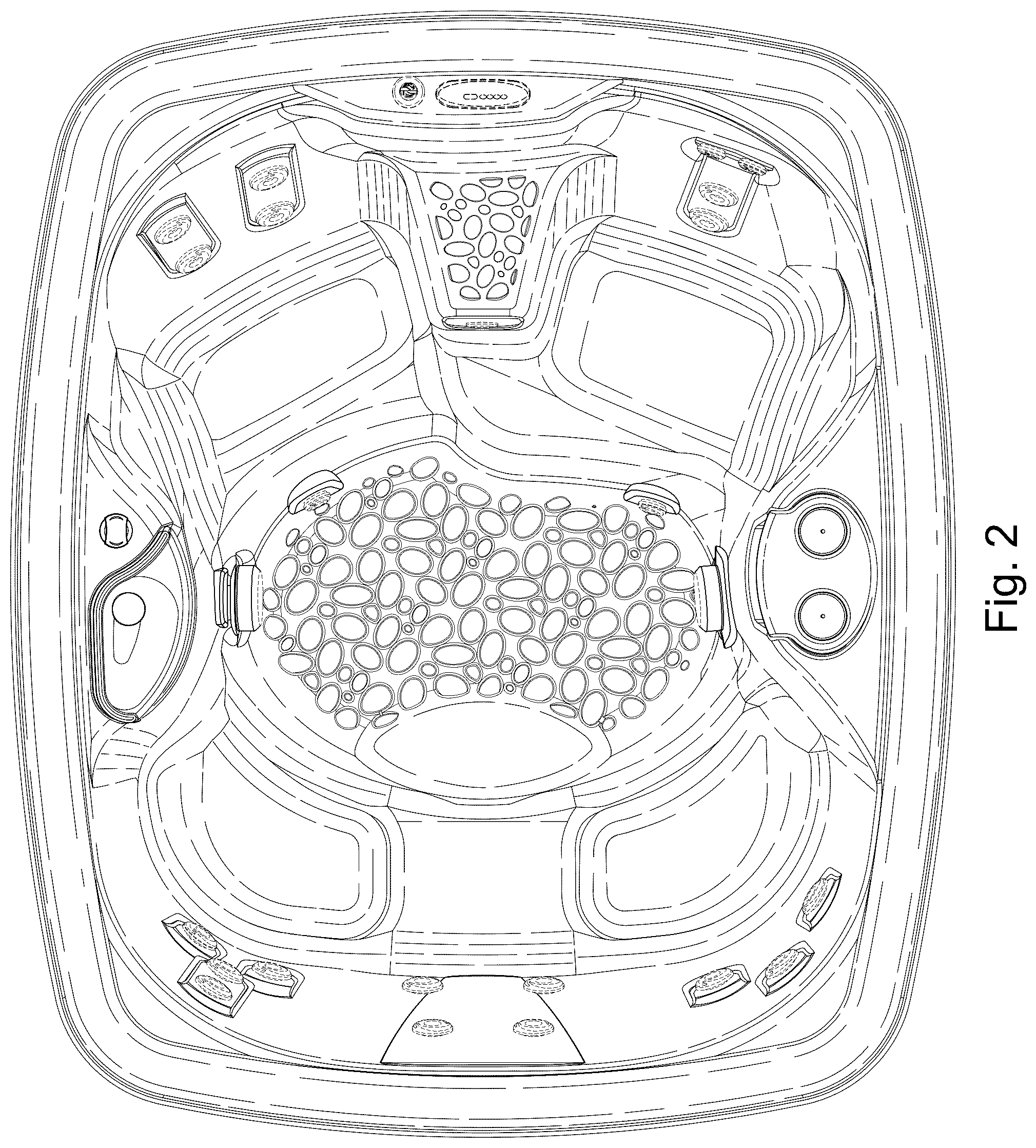 Patent USD1076123 Figure 2 – Spa