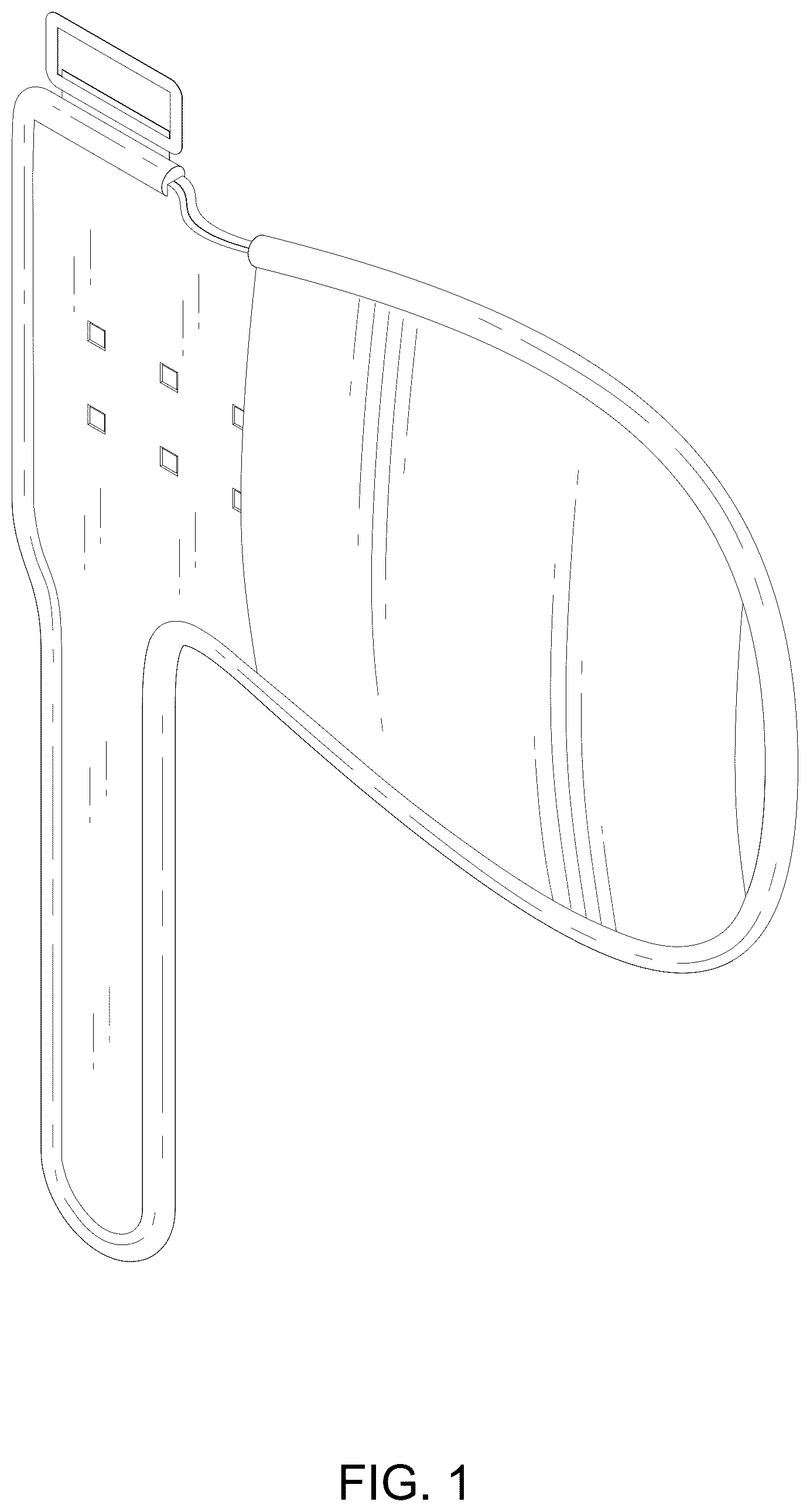 Patent USD1076127 Figure 1 – Red light pain relief glove