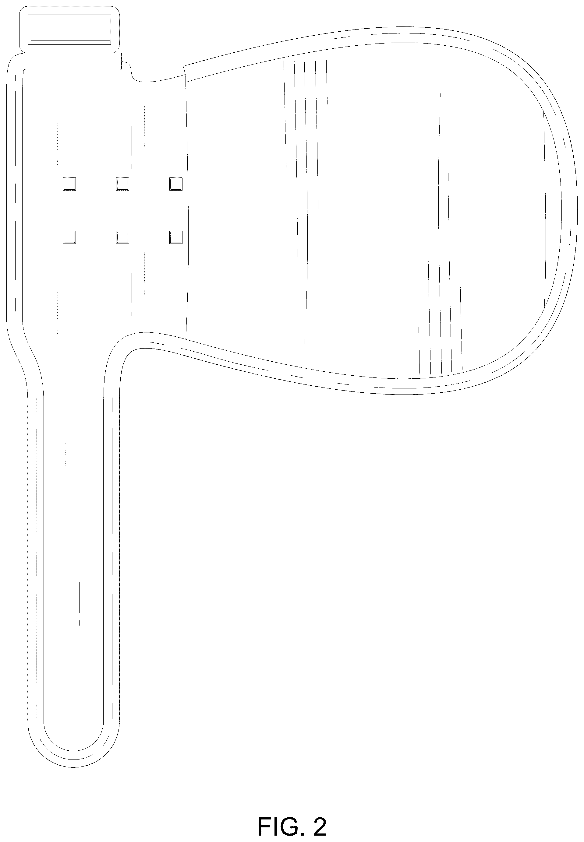Patent USD1076127 Figure 2 – Red light pain relief glove