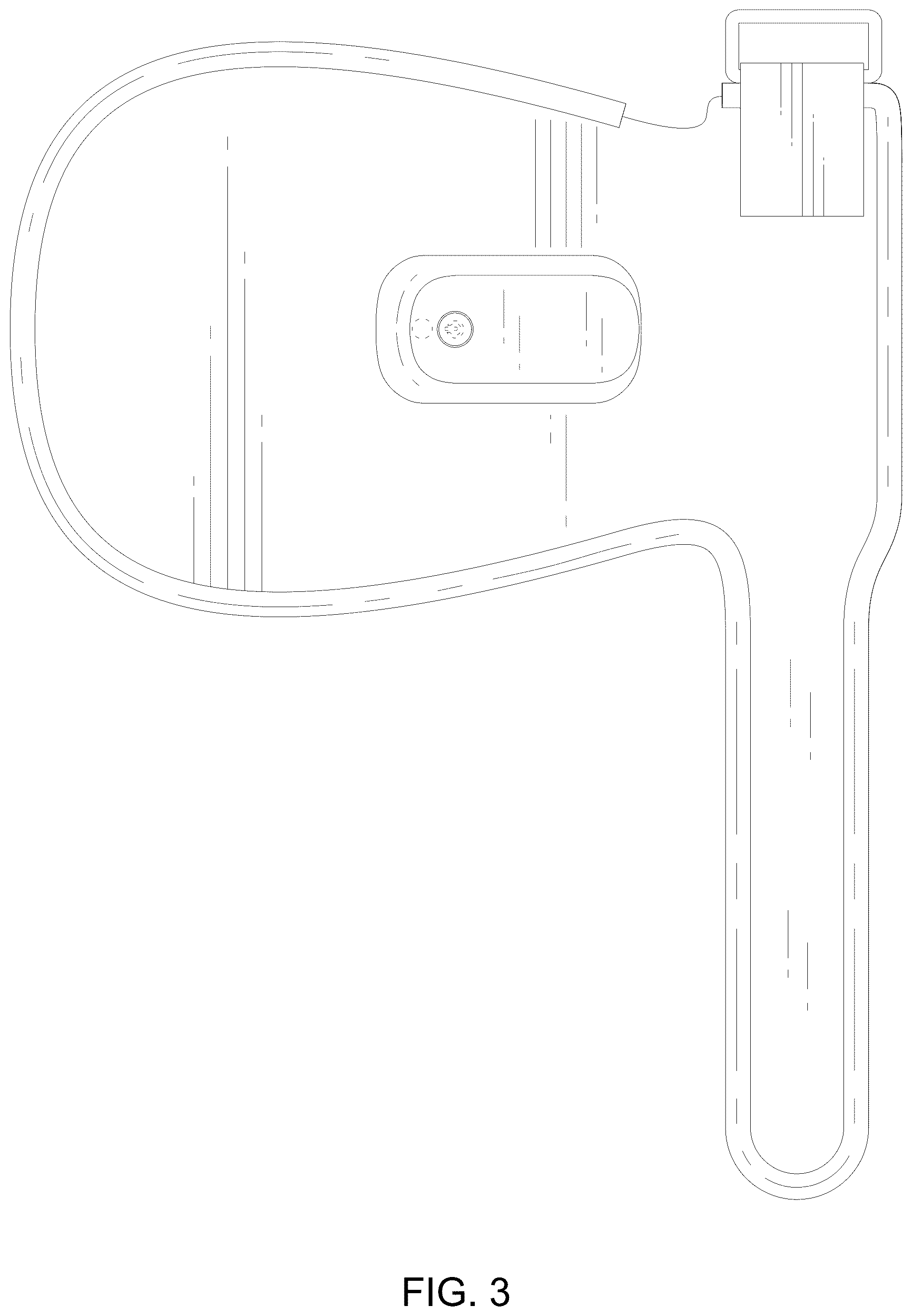Patent USD1076127 Figure 3 – Red light pain relief glove
