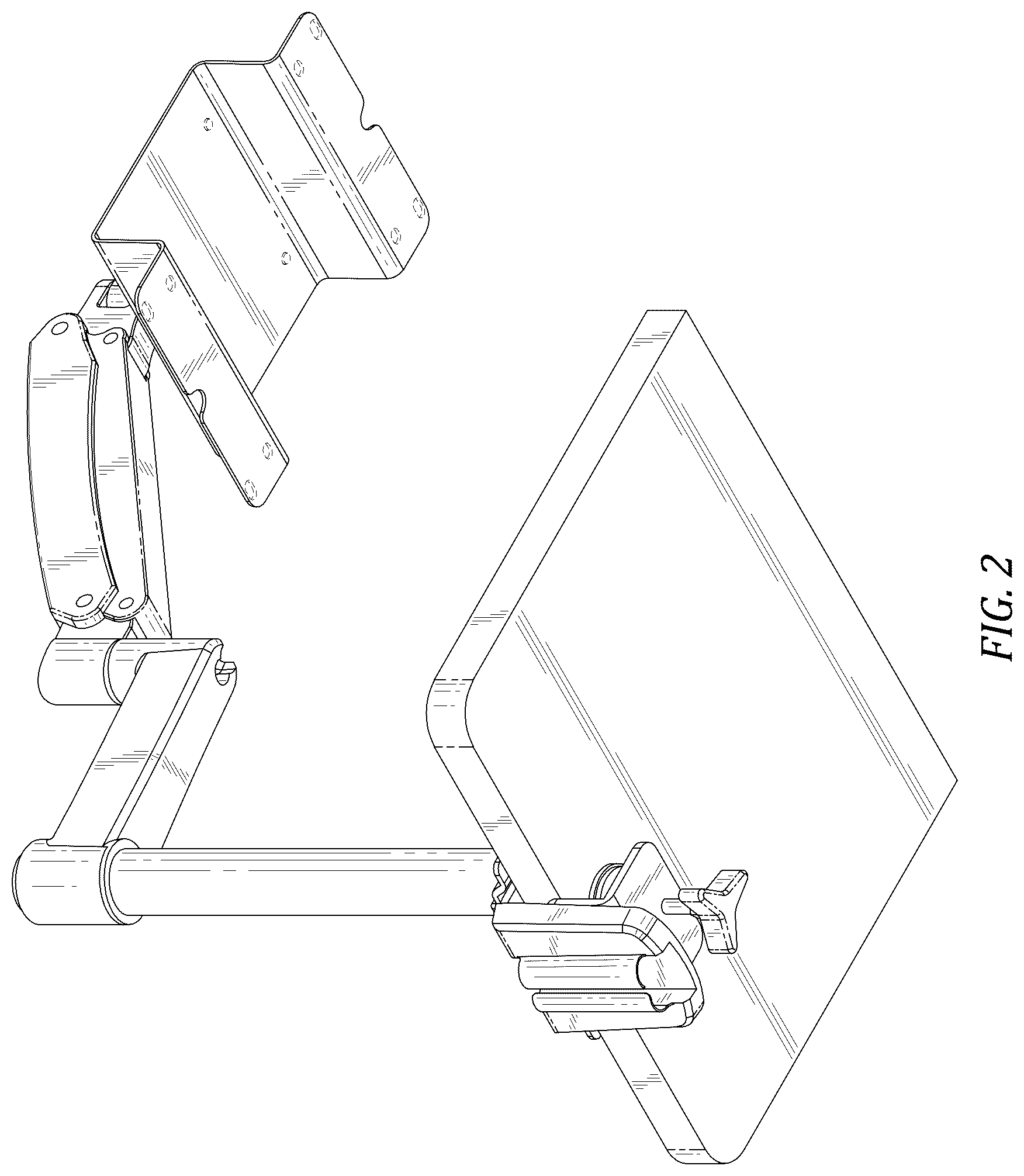 Patent USD1076128 Figure 2 – Light therapy device stand