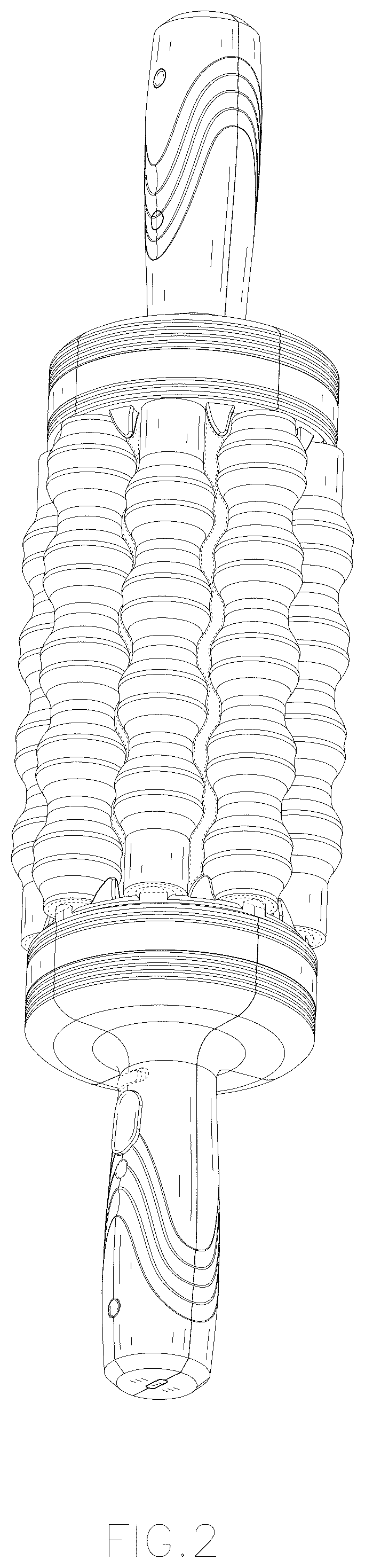 Patent USD1076130 Figure 2 – Massage apparatus